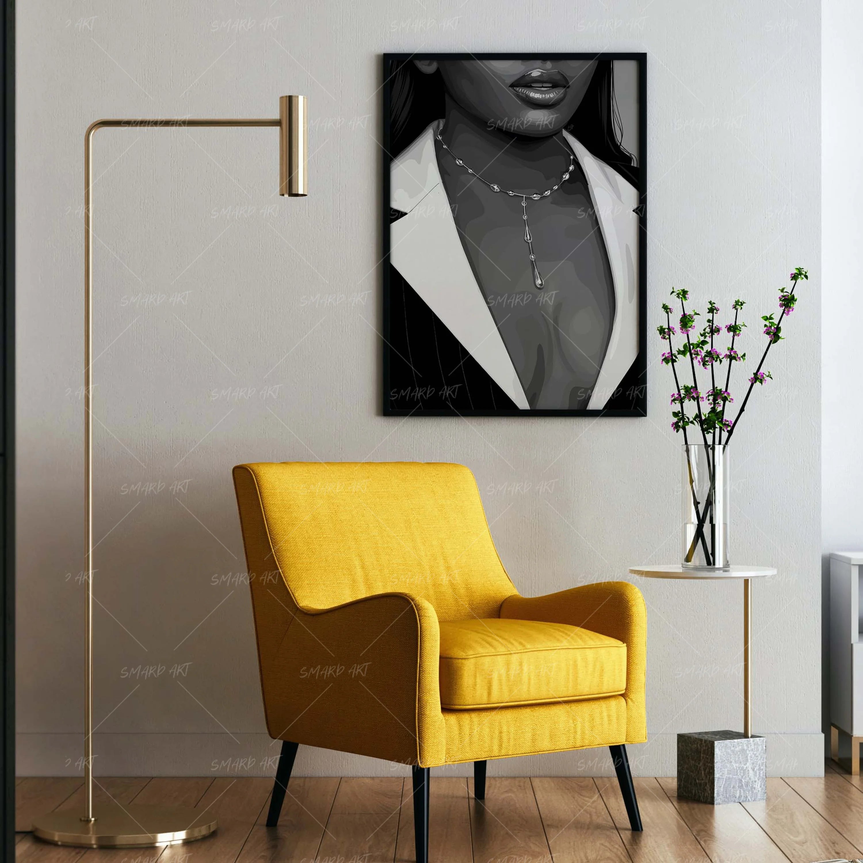 Glitter Talk-wall art print featuring decorative artistic design suitable for living rooms, offices, and schools by SmardArt. Elevate your space with Black wall art that speaks to culture, identity, and creativity. At Smard, we celebrate artistry made with melanin, bringing powerful and inspiring designs to life.