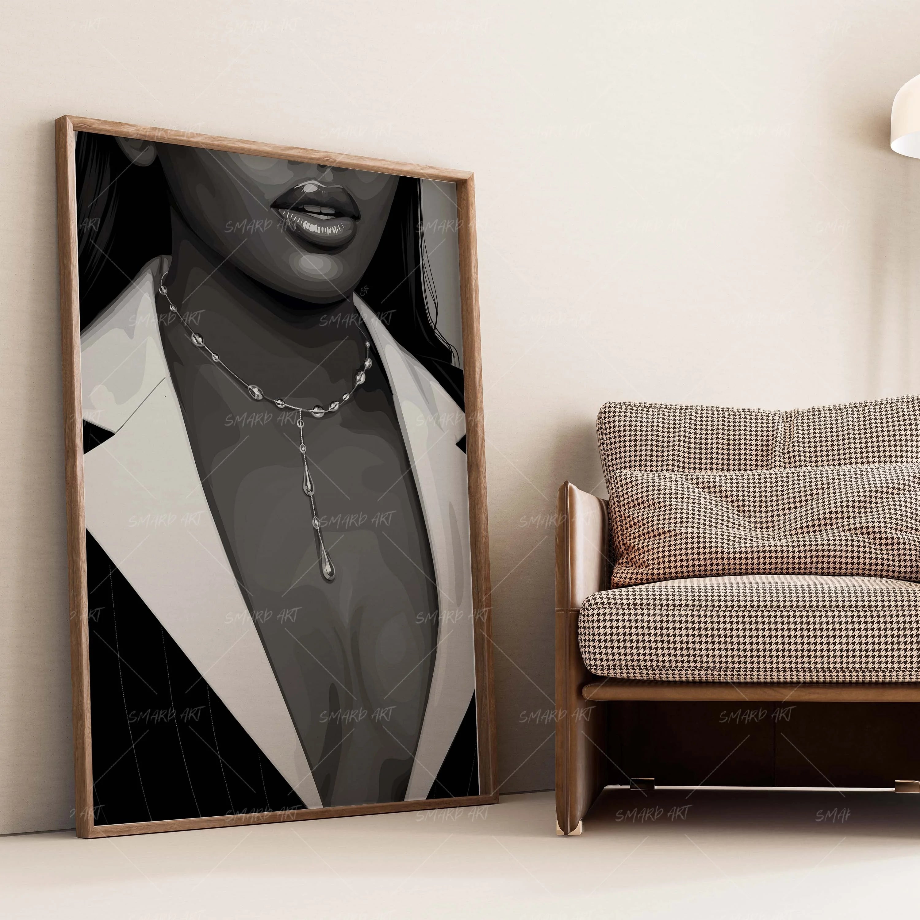 Glitter Talk-wall art print featuring decorative artistic design suitable for living rooms, offices, and schools by SmardArt. Elevate your space with Black wall art that speaks to culture, identity, and creativity. At Smard, we celebrate artistry made with melanin, bringing powerful and inspiring designs to life.
