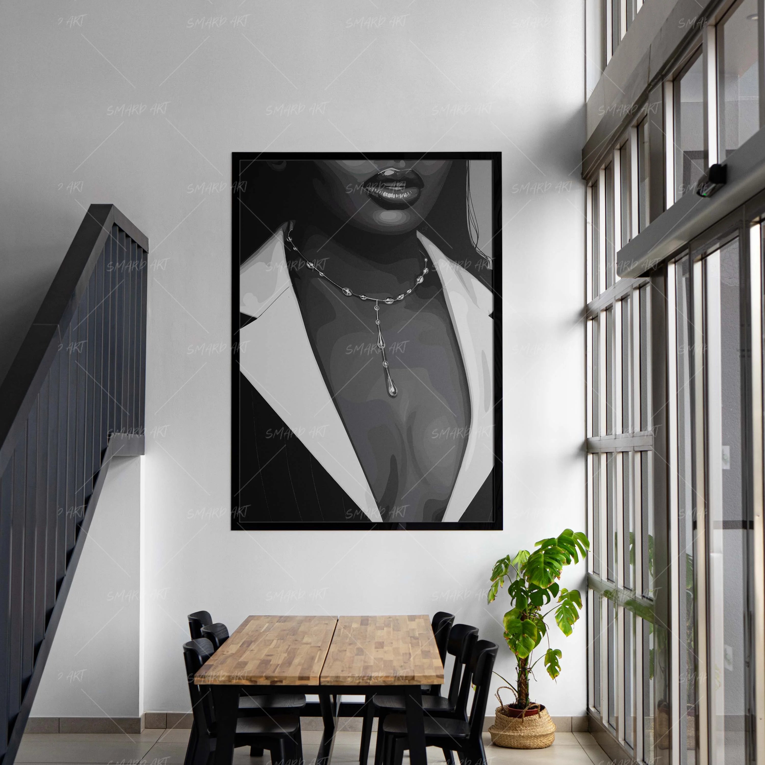 Glitter Talk-wall art print featuring decorative artistic design suitable for living rooms, offices, and schools by SmardArt. Elevate your space with Black wall art that speaks to culture, identity, and creativity. At Smard, we celebrate artistry made with melanin, bringing powerful and inspiring designs to life.