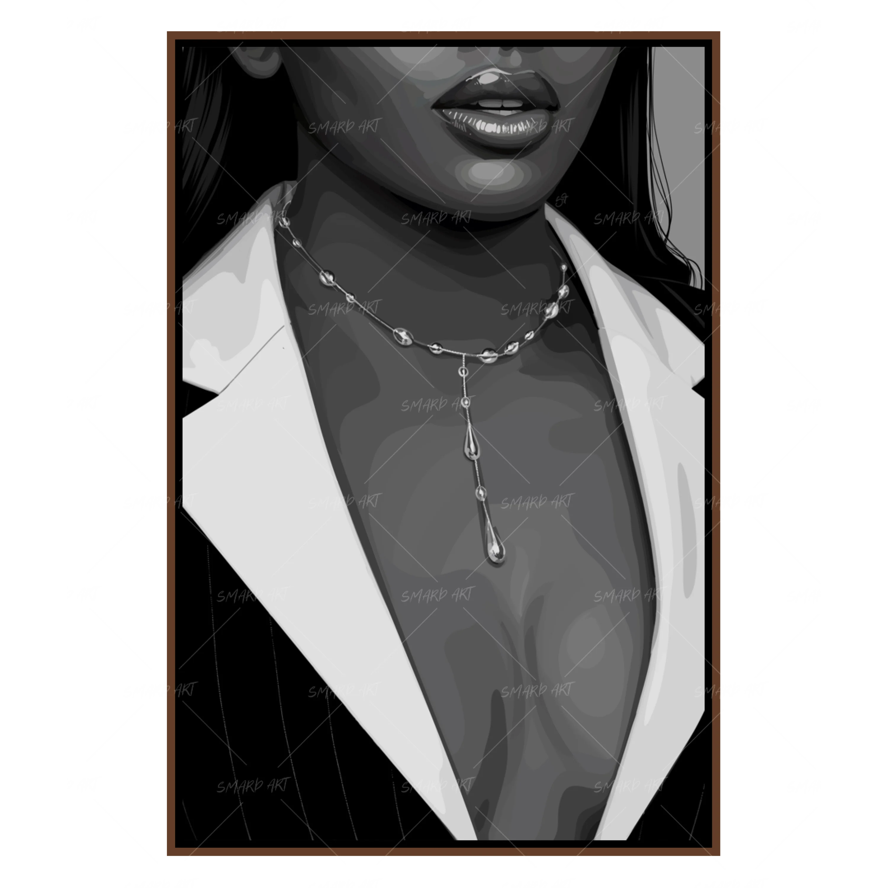 Glitter Talk-wall art print featuring decorative artistic design suitable for living rooms, offices, and schools by SmardArt. Elevate your space with Black wall art that speaks to culture, identity, and creativity. At Smard, we celebrate artistry made with melanin, bringing powerful and inspiring designs to life.