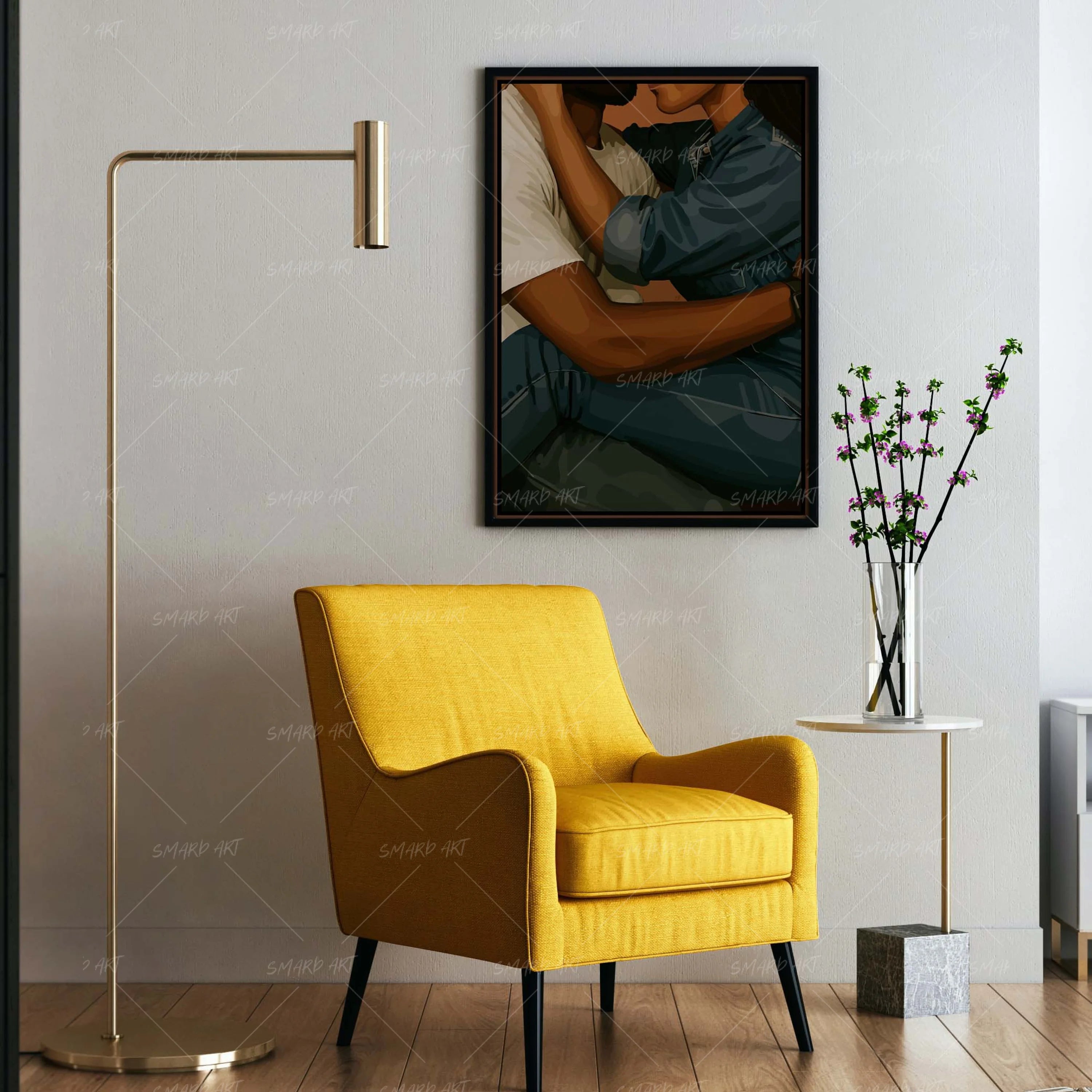 Soul Tide-wall art print featuring decorative artistic design suitable for living rooms, offices, and schools by SmardArt. Elevate your space with Black wall art that speaks to culture, identity, and creativity. At Smard, we celebrate artistry made with melanin, bringing powerful and inspiring designs to life.