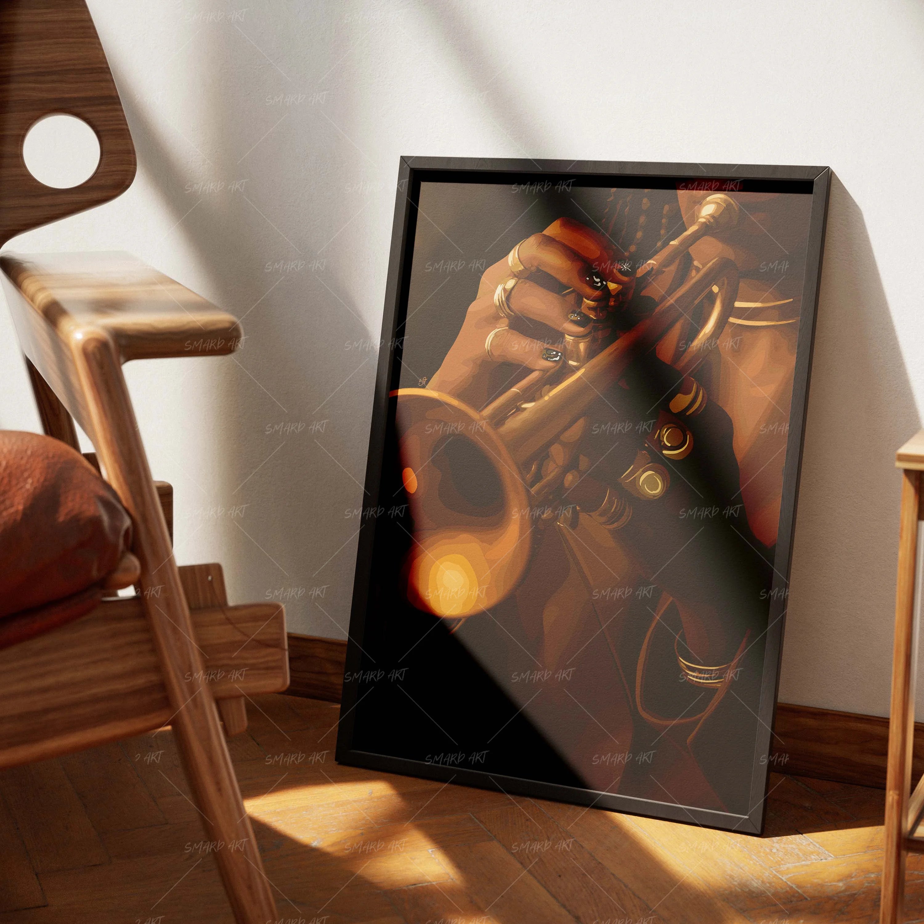 Golden Burst-wall art print featuring decorative artistic design suitable for living rooms, offices, and schools by SmardArt. Elevate your space with Black wall art that speaks to culture, identity, and creativity. At Smard, we celebrate artistry made with melanin, bringing powerful and inspiring designs to life.