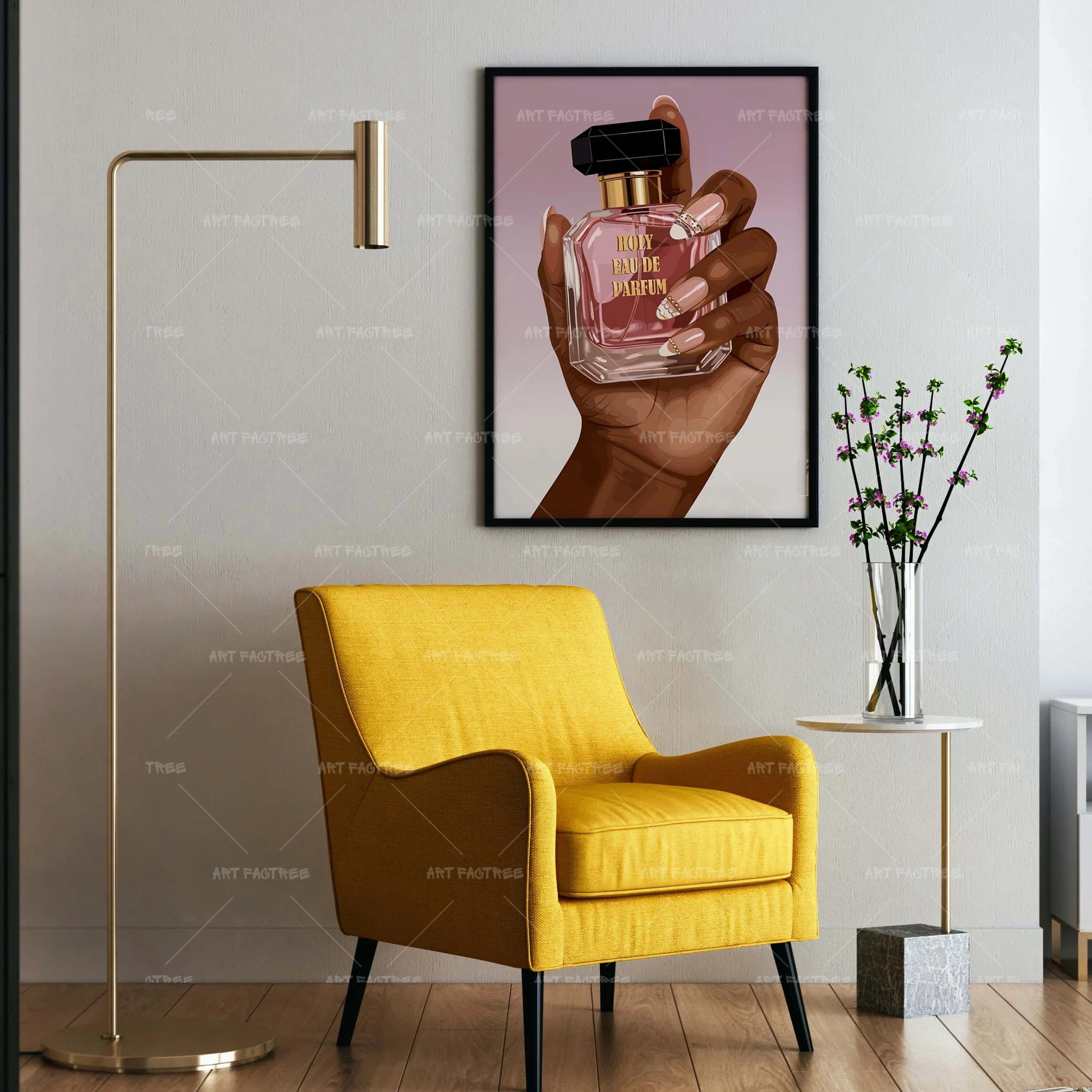 Grace No.7 (Smard X Anaya)-wall art print featuring decorative artistic design suitable for living rooms, offices, and schools by SmardArt. Elevate your space with Black wall art that speaks to culture, identity, and creativity. At Smard, we celebrate artistry made with melanin, bringing powerful and inspiring designs to life.