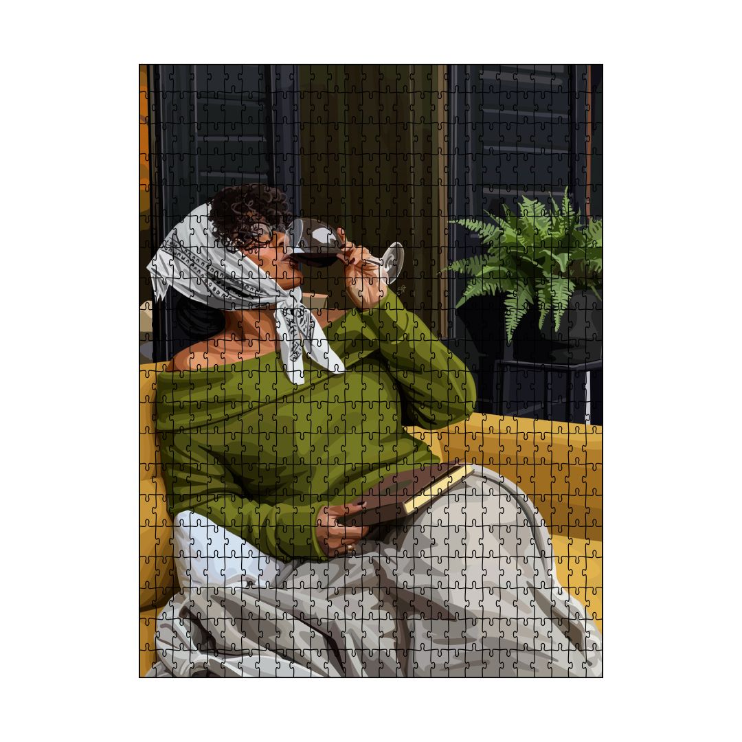 Gentle Morning Puzzle-wall art print featuring decorative artistic design suitable for living rooms, offices, and schools by SmardArt