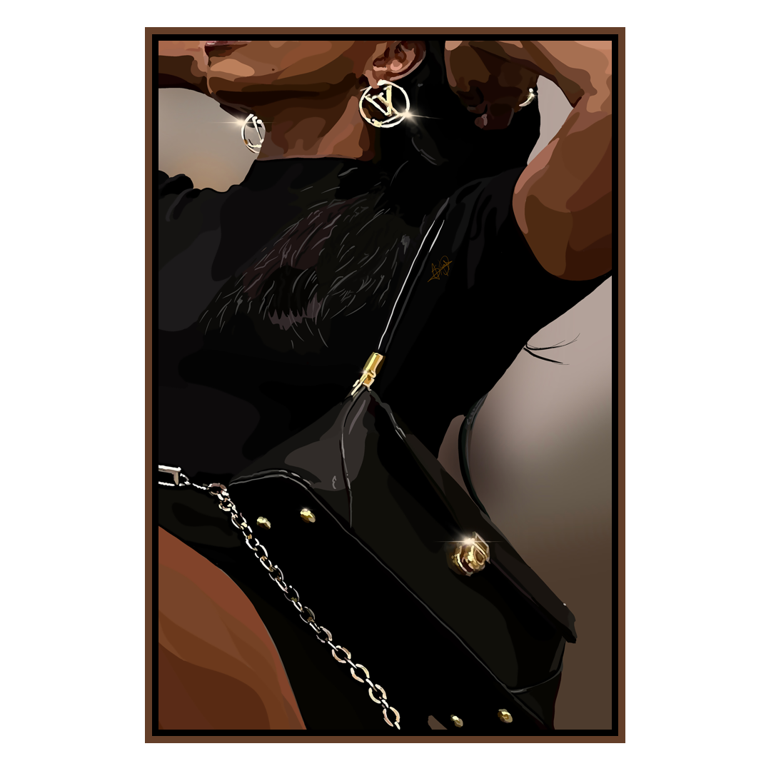 Glam Framed Canvas