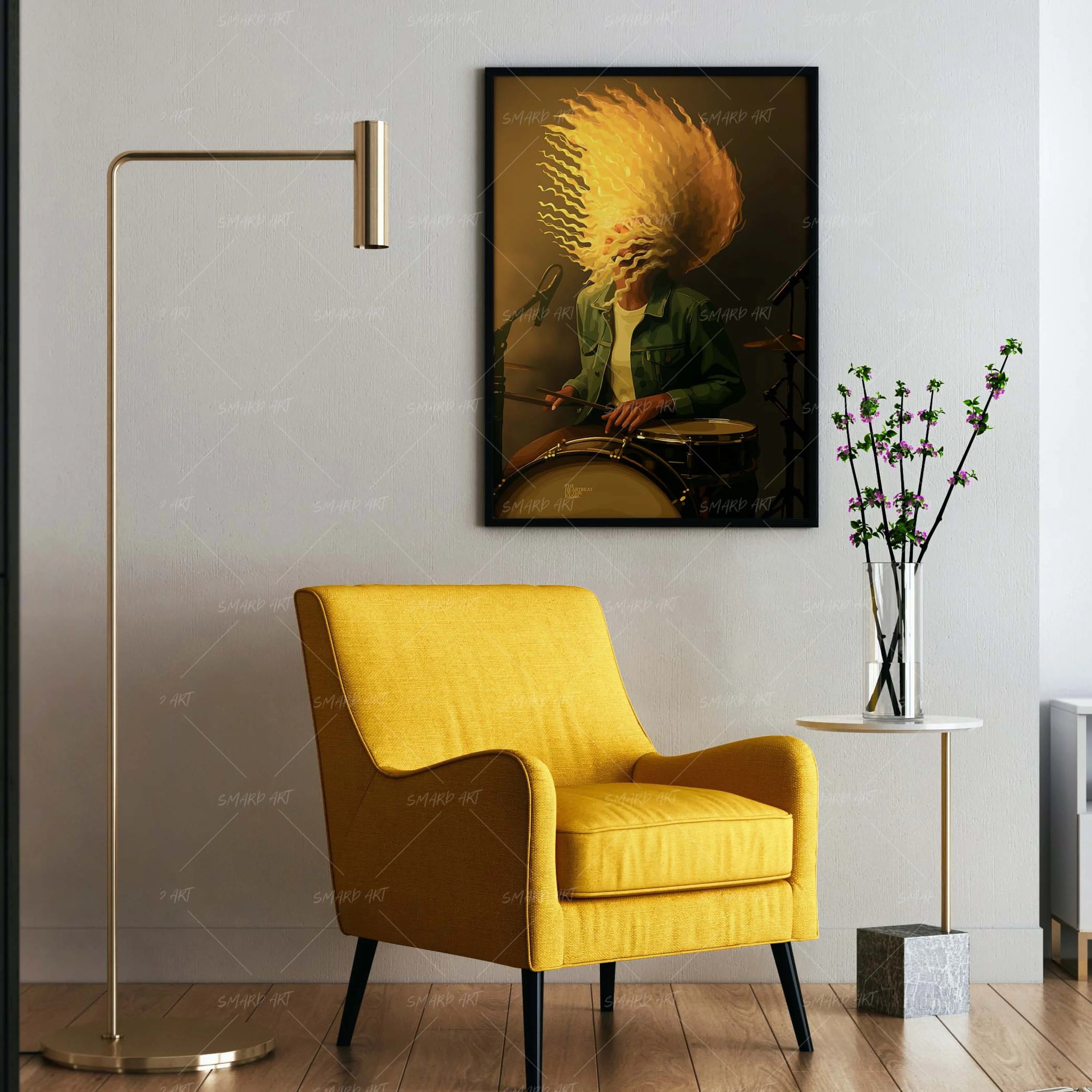 Hands In Motion-wall art print featuring decorative artistic design suitable for living rooms, offices, and schools by SmardArt. Elevate your space with Black wall art that speaks to culture, identity, and creativity. At Smard, we celebrate artistry made with melanin, bringing powerful and inspiring designs to life.