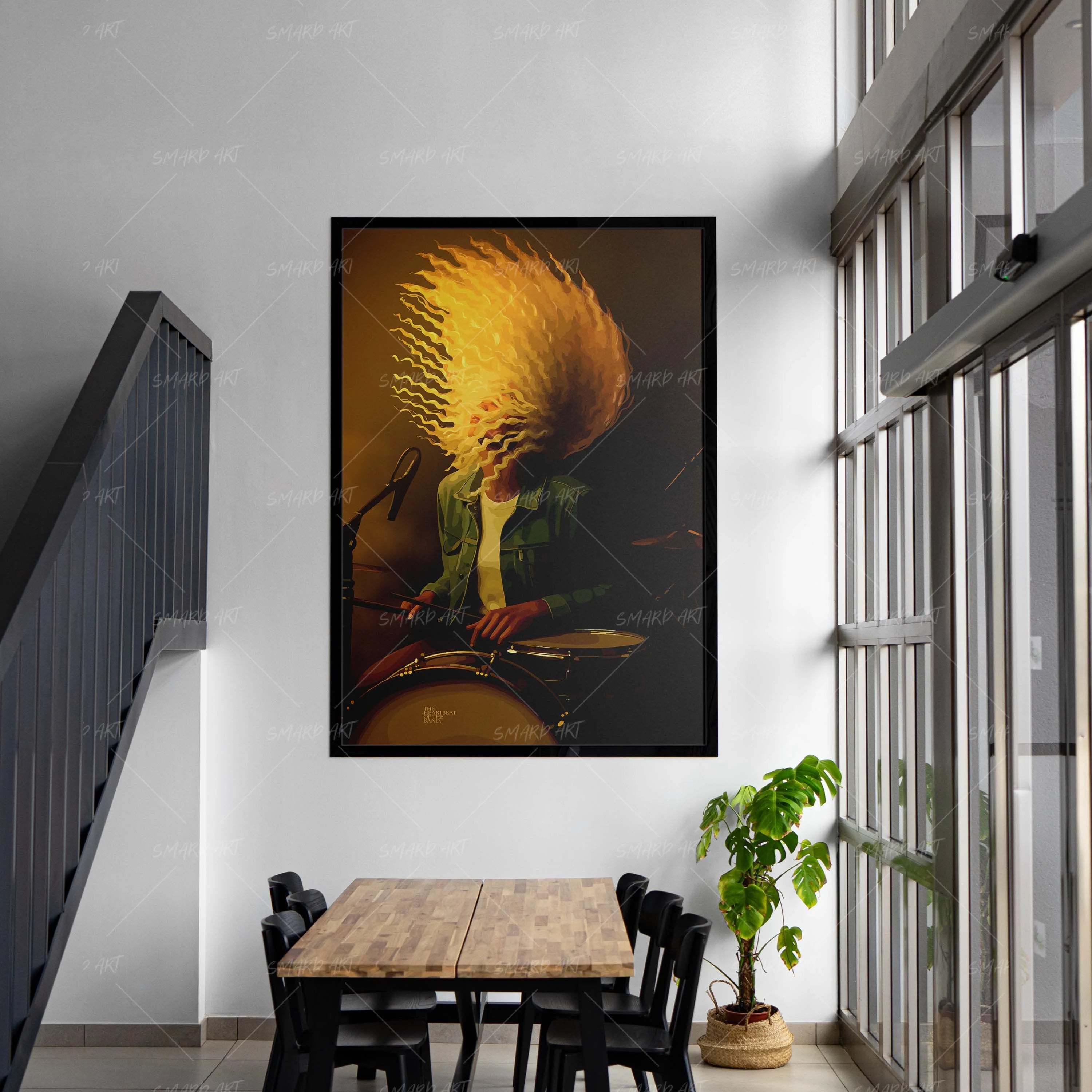 Hands In Motion-wall art print featuring decorative artistic design suitable for living rooms, offices, and schools by SmardArt. Elevate your space with Black wall art that speaks to culture, identity, and creativity. At Smard, we celebrate artistry made with melanin, bringing powerful and inspiring designs to life.