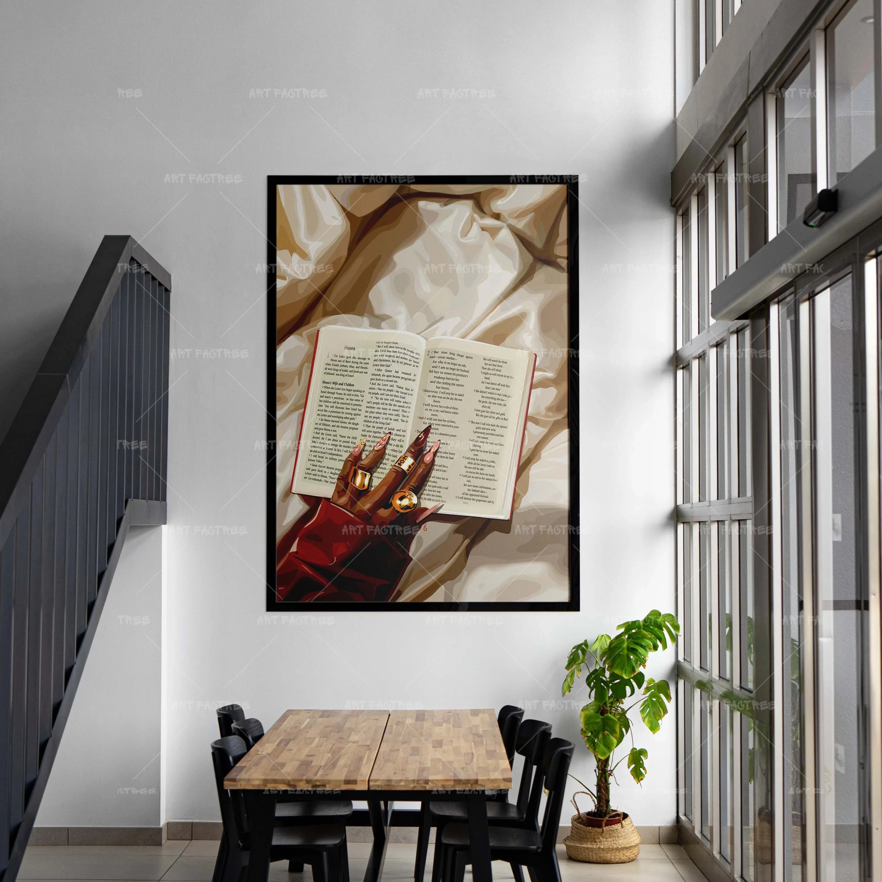 Hands Of Faith (Smard X Anaya)-wall art print featuring decorative artistic design suitable for living rooms, offices, and schools by SmardArt. Elevate your space with Black wall art that speaks to culture, identity, and creativity. At Smard, we celebrate artistry made with melanin, bringing powerful and inspiring designs to life.