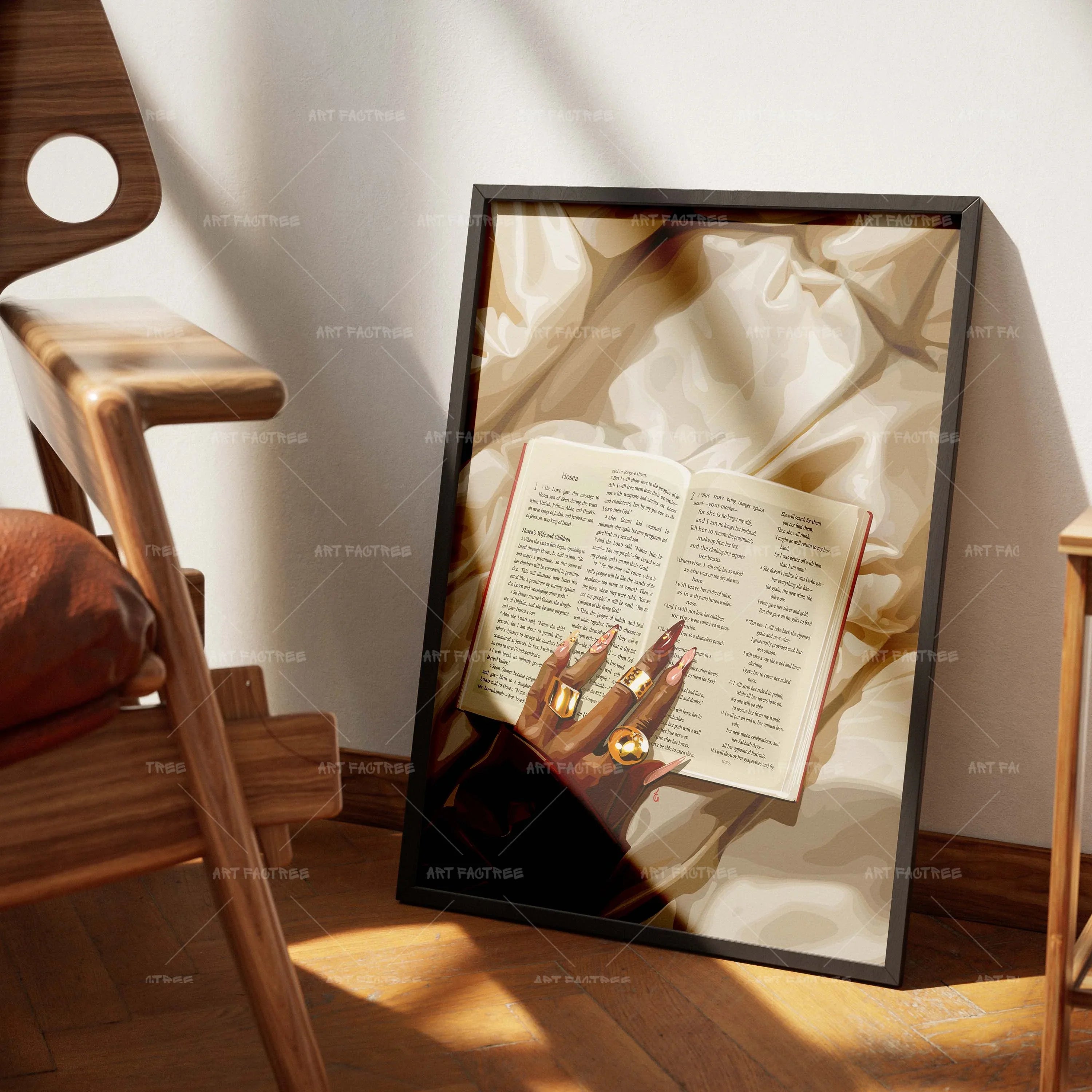 Hands Of Faith (Smard X Anaya)-wall art print featuring decorative artistic design suitable for living rooms, offices, and schools by SmardArt. Elevate your space with Black wall art that speaks to culture, identity, and creativity. At Smard, we celebrate artistry made with melanin, bringing powerful and inspiring designs to life.