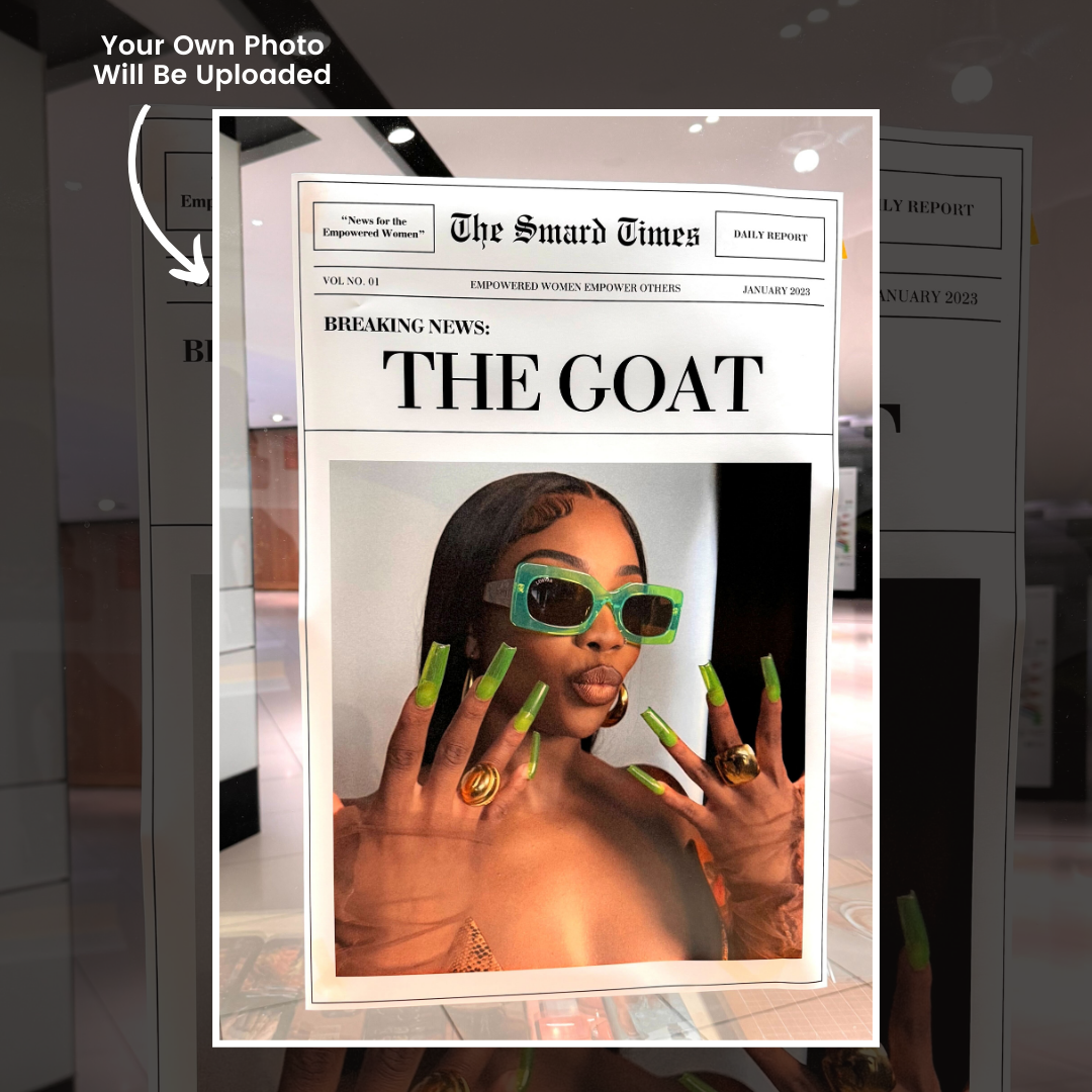 "THE GOAT" Custom Poster-wall art print featuring decorative artistic design suitable for living rooms, offices, and schools by SmardArt. Elevate your space with Black wall art that speaks to culture, identity, and creativity. At Smard, we celebrate artistry made with melanin, bringing powerful and inspiring designs to life.