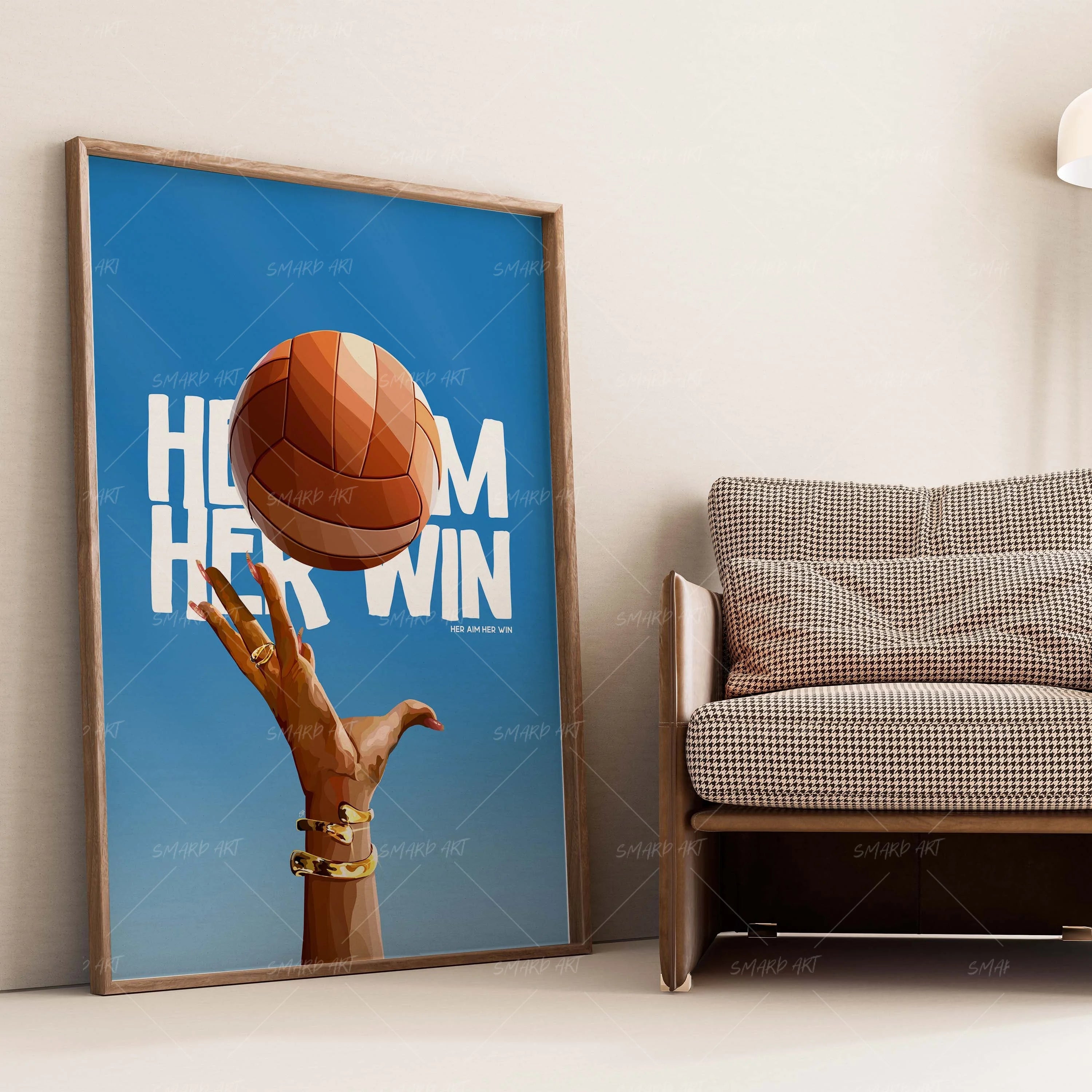 Her Arm, Her Win-wall art print featuring decorative artistic design suitable for living rooms, offices, and schools by SmardArt. Elevate your space with Black wall art that speaks to culture, identity, and creativity. At Smard, we celebrate artistry made with melanin, bringing powerful and inspiring designs to life.