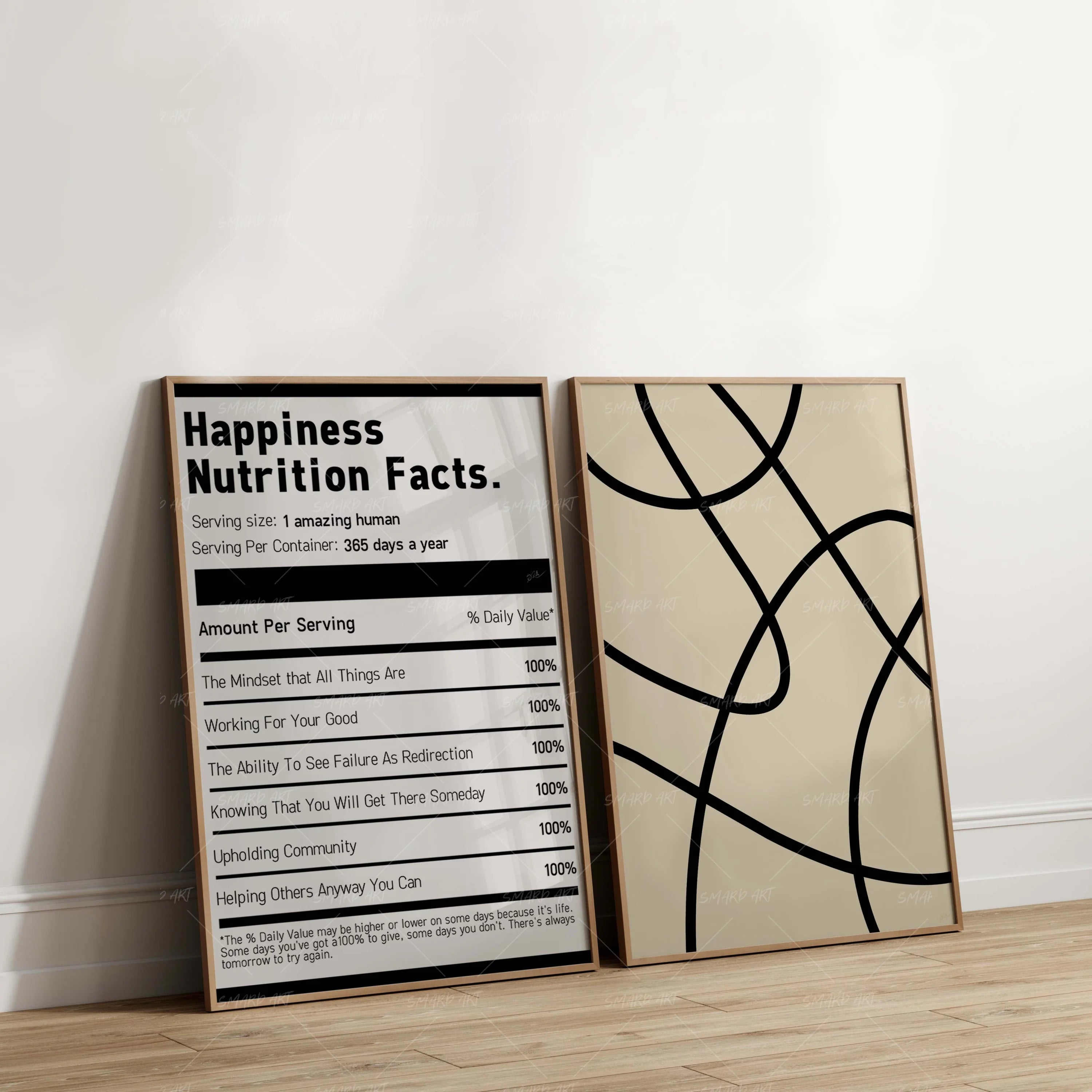 Happiness Nutrition Facts (Smard X Anaya)-Smard