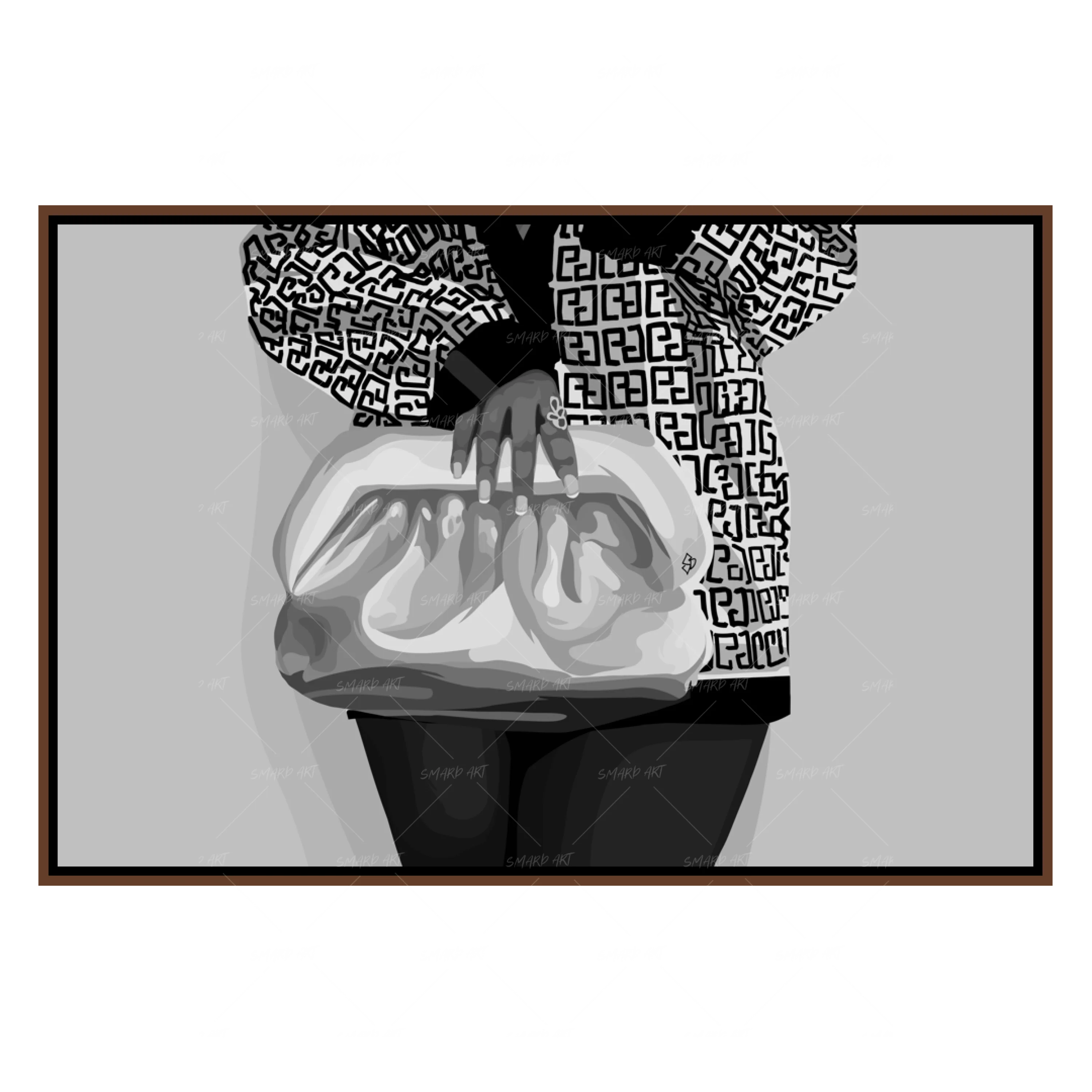 Hold My Purse B&W-Smard