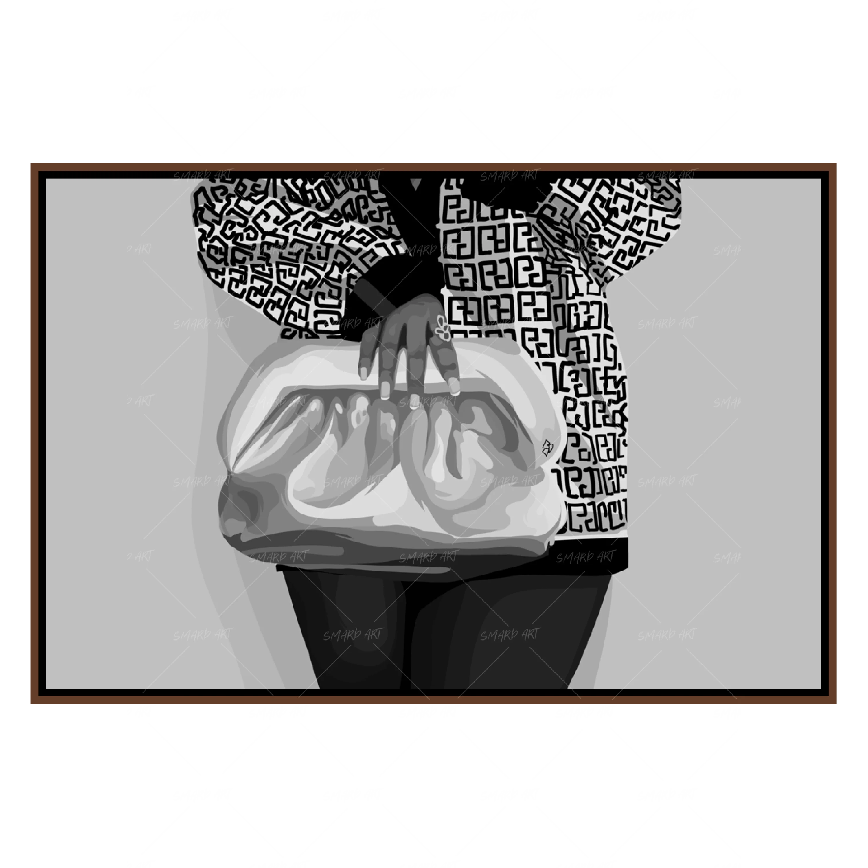 Hold My Purse B&W-Smard