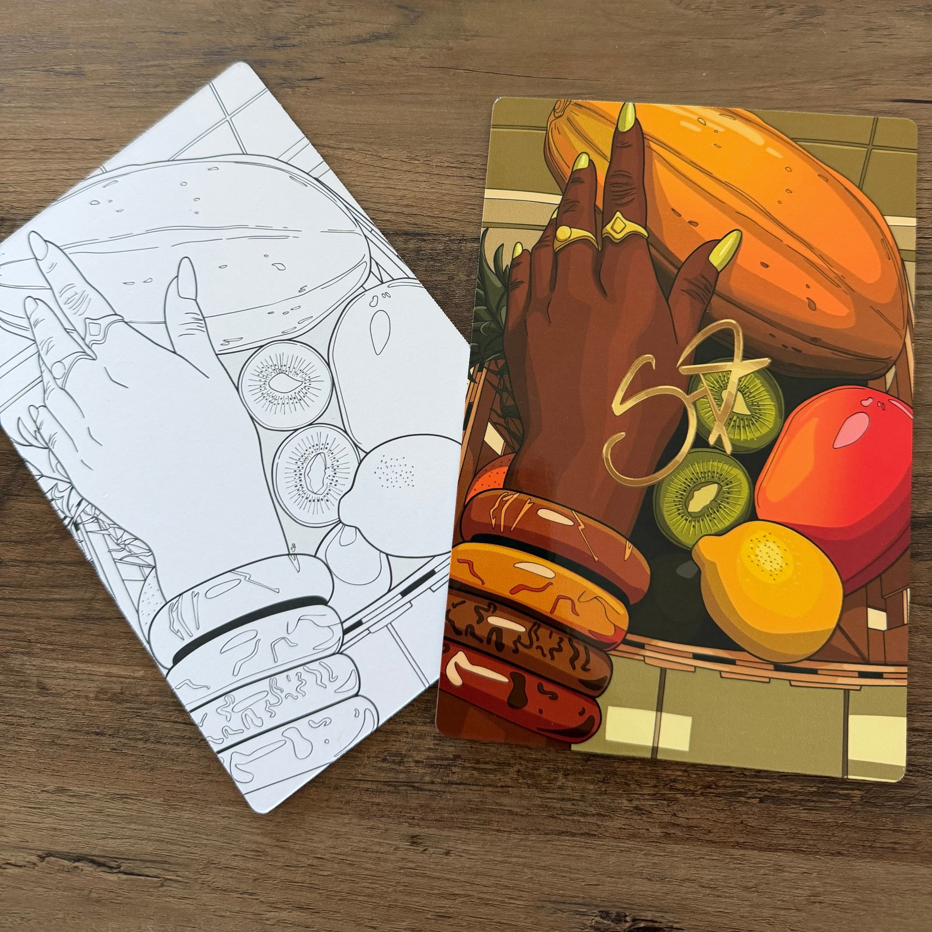 Colouring Cards - Pack of 10