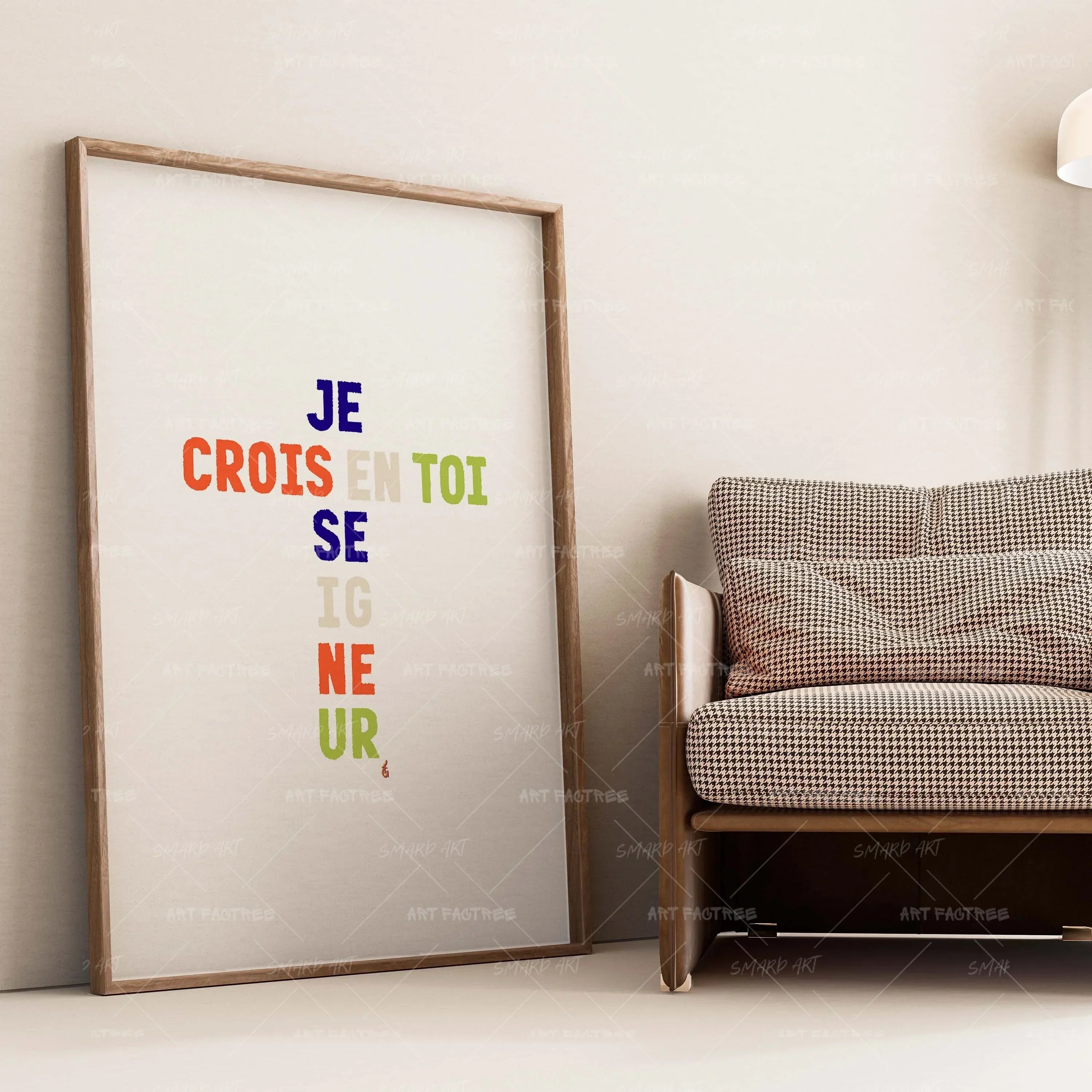 Je Crois En Toi-wall art print featuring decorative artistic design suitable for living rooms, offices, and schools by SmardArt. Elevate your space with Black wall art that speaks to culture, identity, and creativity. At Smard, we celebrate artistry made with melanin, bringing powerful and inspiring designs to life.