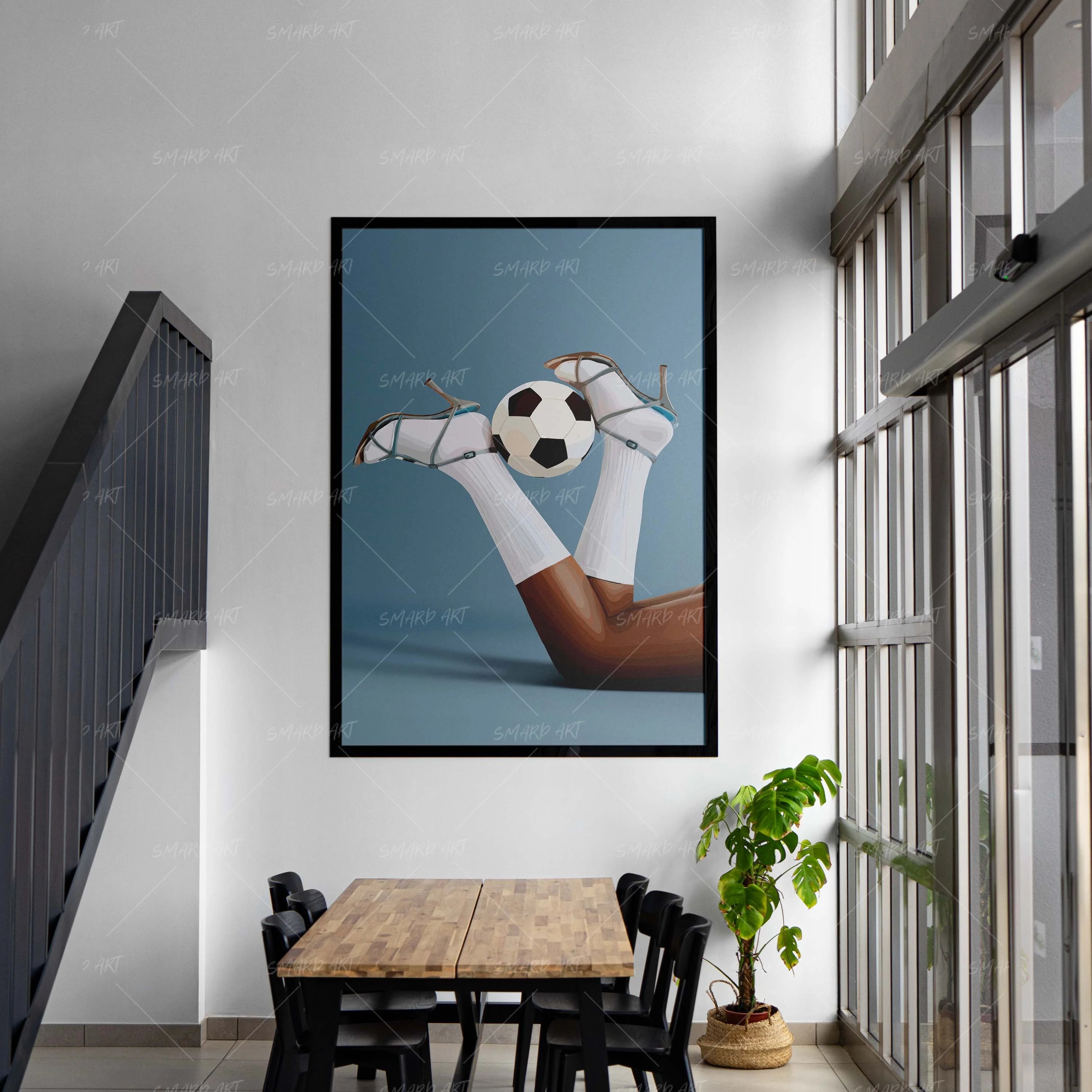 Kickin' Class-wall art print featuring decorative artistic design suitable for living rooms, offices, and schools by SmardArt. Elevate your space with Black wall art that speaks to culture, identity, and creativity. At Smard, we celebrate artistry made with melanin, bringing powerful and inspiring designs to life.