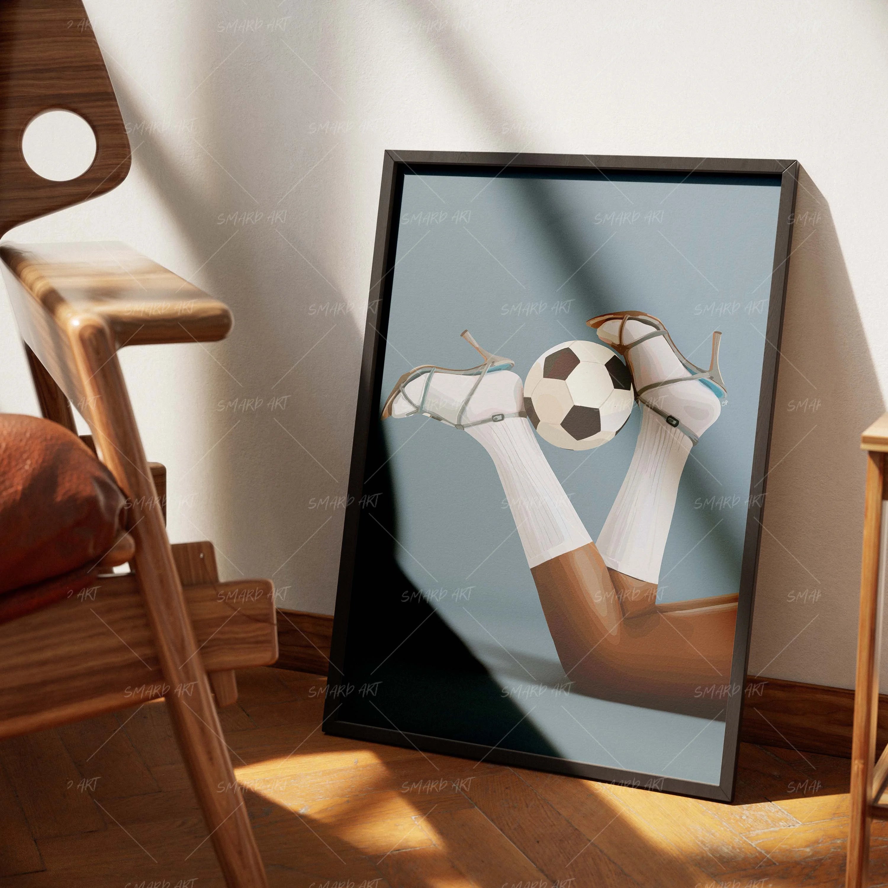 Kickin' Class-wall art print featuring decorative artistic design suitable for living rooms, offices, and schools by SmardArt. Elevate your space with Black wall art that speaks to culture, identity, and creativity. At Smard, we celebrate artistry made with melanin, bringing powerful and inspiring designs to life.
