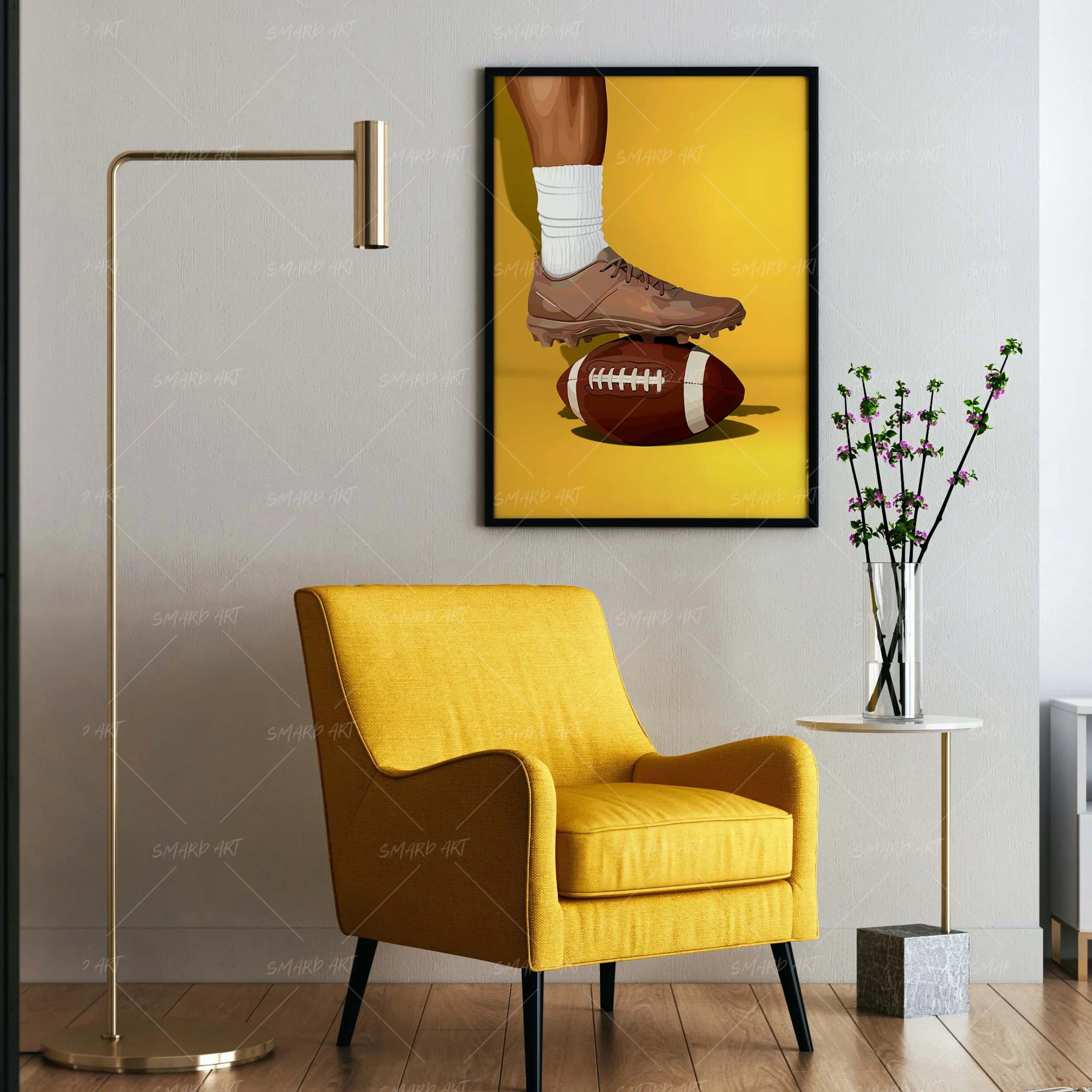 Kick Start-wall art print featuring decorative artistic design suitable for living rooms, offices, and schools by SmardArt. Elevate your space with Black wall art that speaks to culture, identity, and creativity. At Smard, we celebrate artistry made with melanin, bringing powerful and inspiring designs to life.