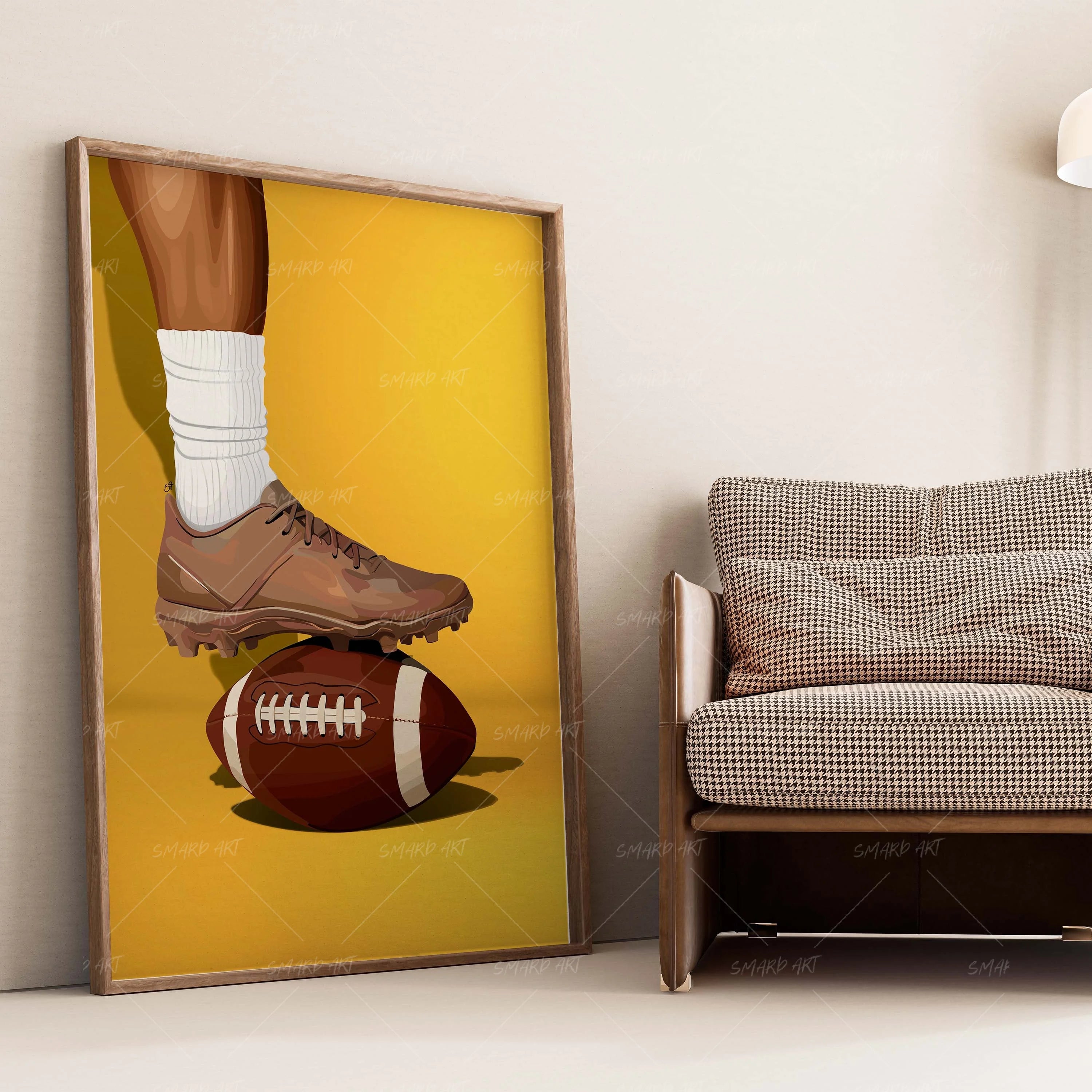 Kick Start-wall art print featuring decorative artistic design suitable for living rooms, offices, and schools by SmardArt. Elevate your space with Black wall art that speaks to culture, identity, and creativity. At Smard, we celebrate artistry made with melanin, bringing powerful and inspiring designs to life.