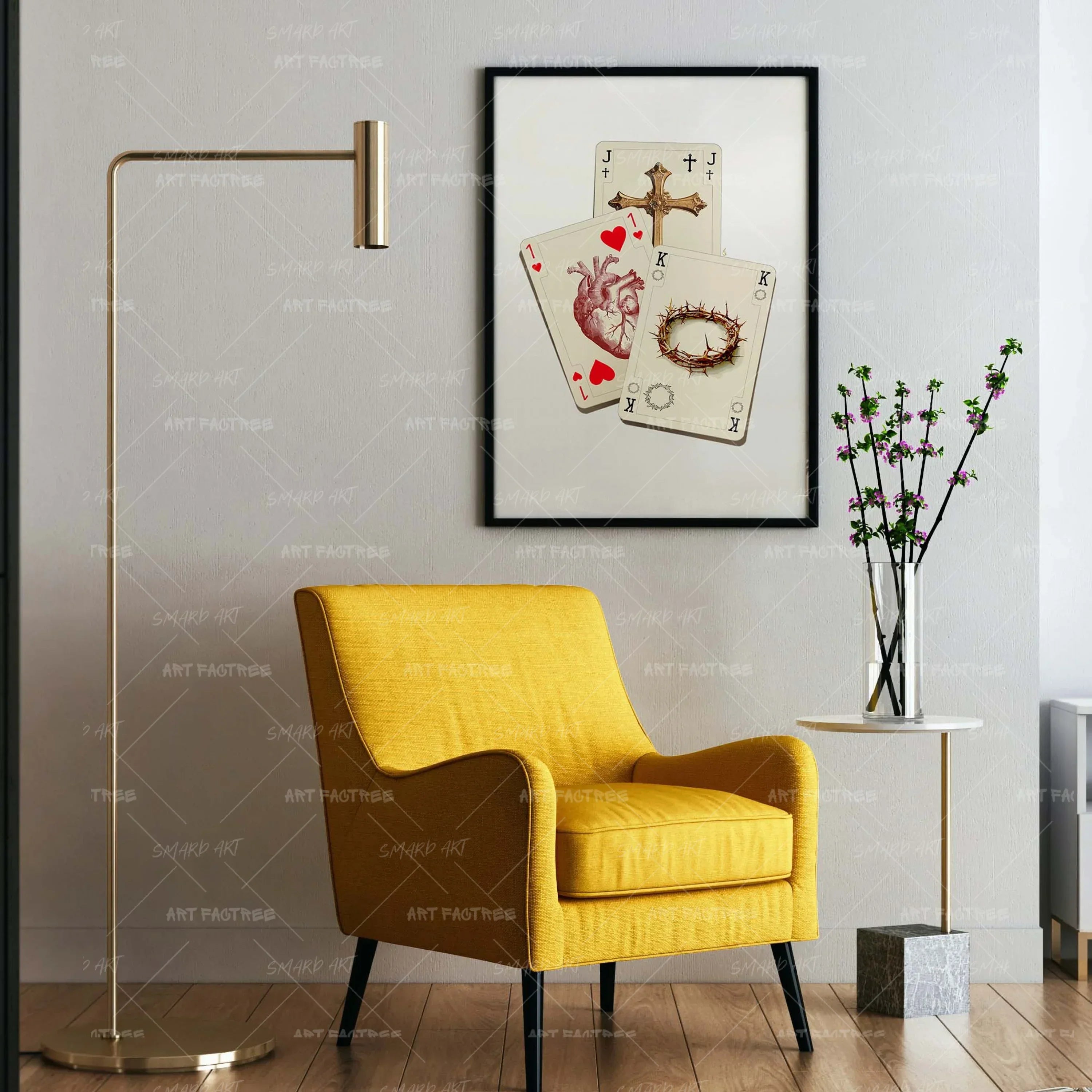 Kingdom Cards-wall art print featuring decorative artistic design suitable for living rooms, offices, and schools by SmardArt. Elevate your space with Black wall art that speaks to culture, identity, and creativity. At Smard, we celebrate artistry made with melanin, bringing powerful and inspiring designs to life.