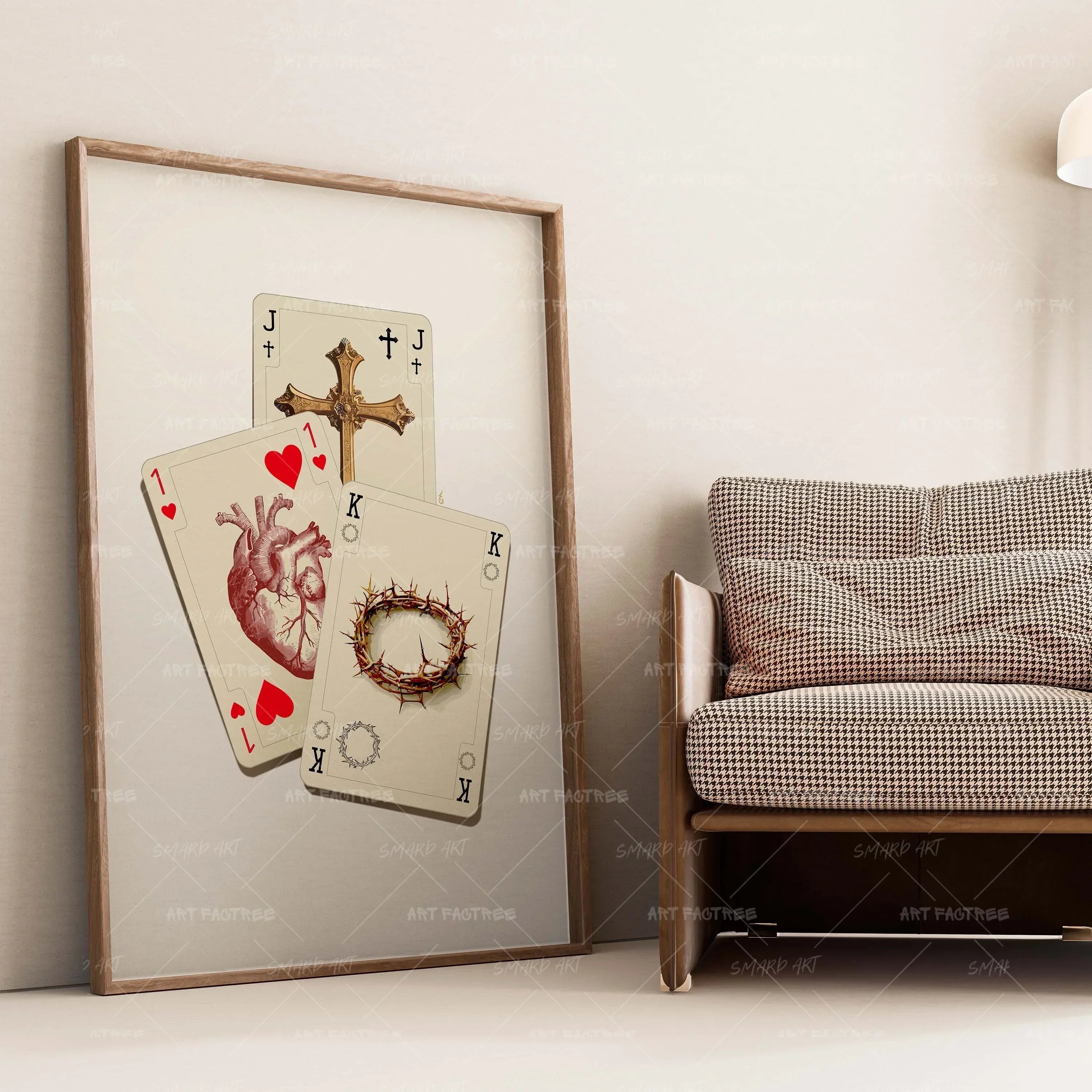 Kingdom Cards-wall art print featuring decorative artistic design suitable for living rooms, offices, and schools by SmardArt. Elevate your space with Black wall art that speaks to culture, identity, and creativity. At Smard, we celebrate artistry made with melanin, bringing powerful and inspiring designs to life.