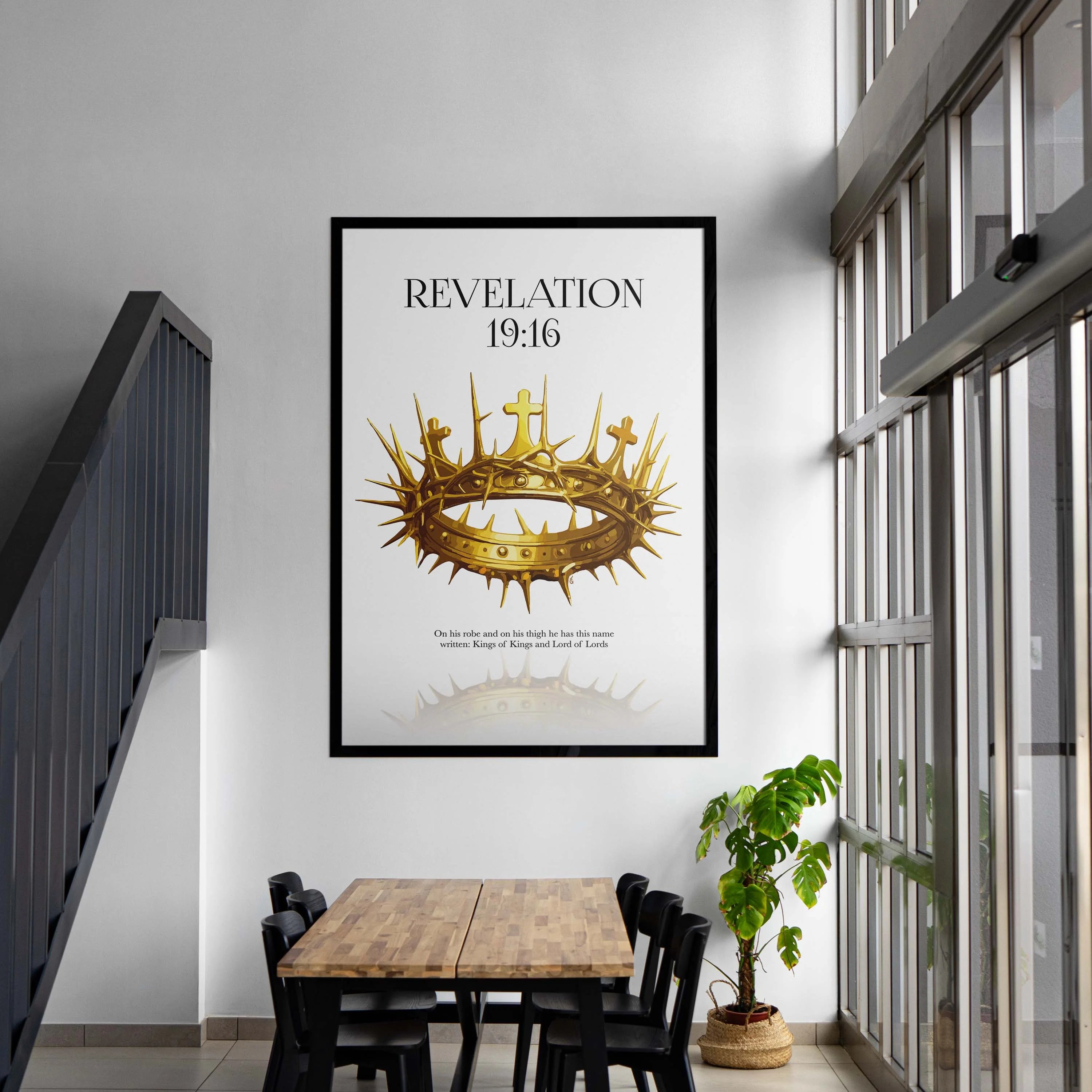 King of Kings (Smard x Anaya)-wall art print featuring decorative artistic design suitable for living rooms, offices, and schools by SmardArt. Elevate your space with Black wall art that speaks to culture, identity, and creativity. At Smard, we celebrate artistry made with melanin, bringing powerful and inspiring designs to life.