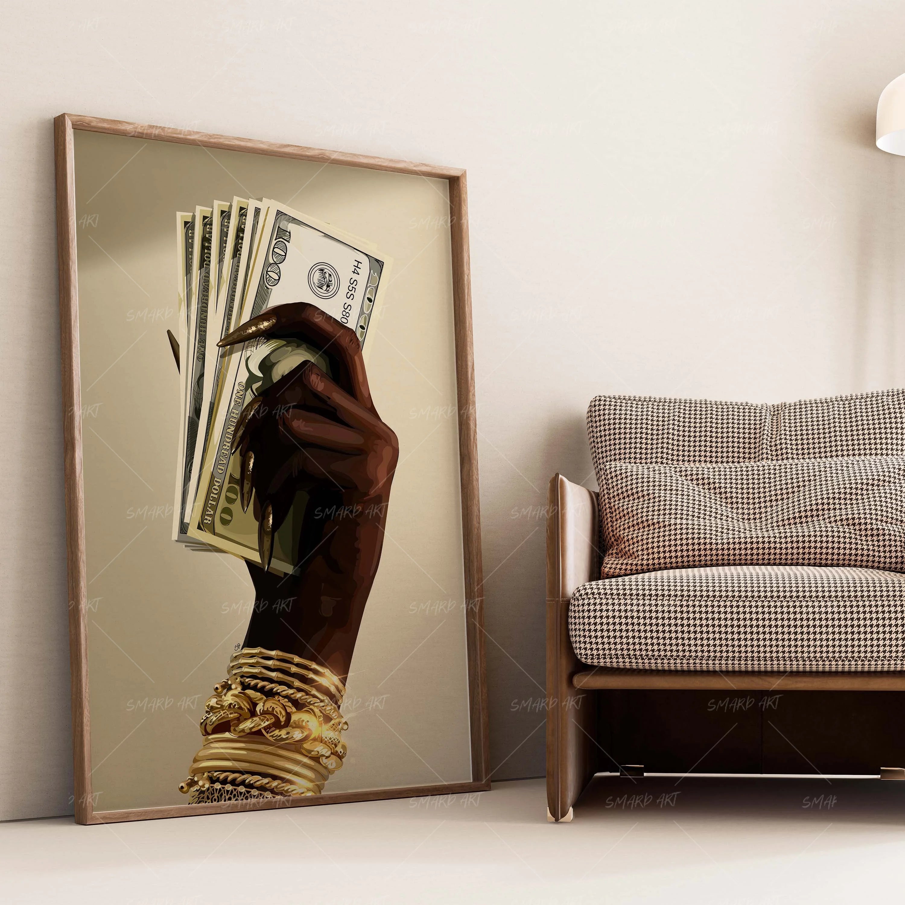 La Tune-wall art print featuring decorative artistic design suitable for living rooms, offices, and schools by SmardArt. Elevate your space with Black wall art that speaks to culture, identity, and creativity. At Smard, we celebrate artistry made with melanin, bringing powerful and inspiring designs to life.