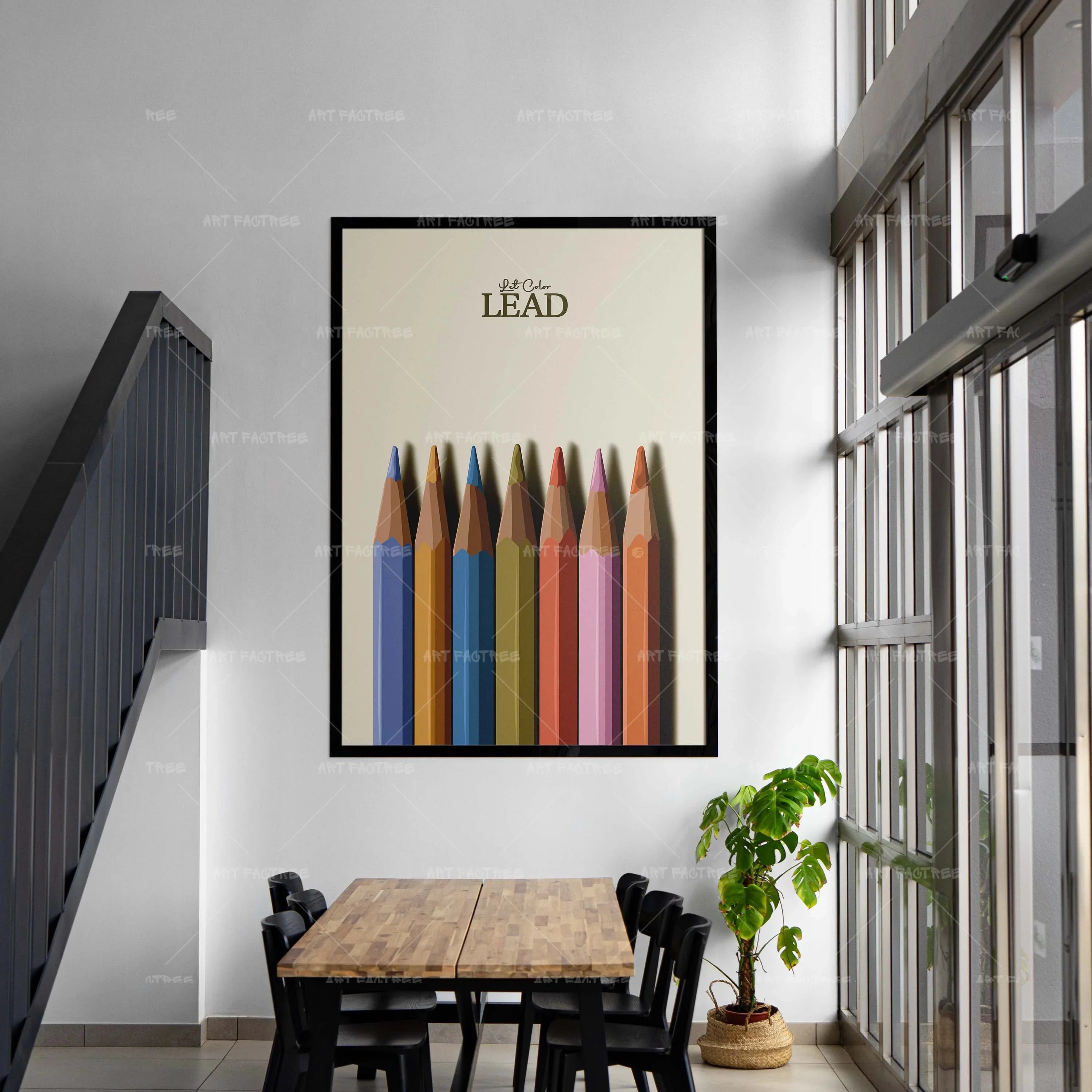 Let Colour Lead (Smard X Anaya)-wall art print featuring decorative artistic design suitable for living rooms, offices, and schools by SmardArt. Elevate your space with Black wall art that speaks to culture, identity, and creativity. At Smard, we celebrate artistry made with melanin, bringing powerful and inspiring designs to life.