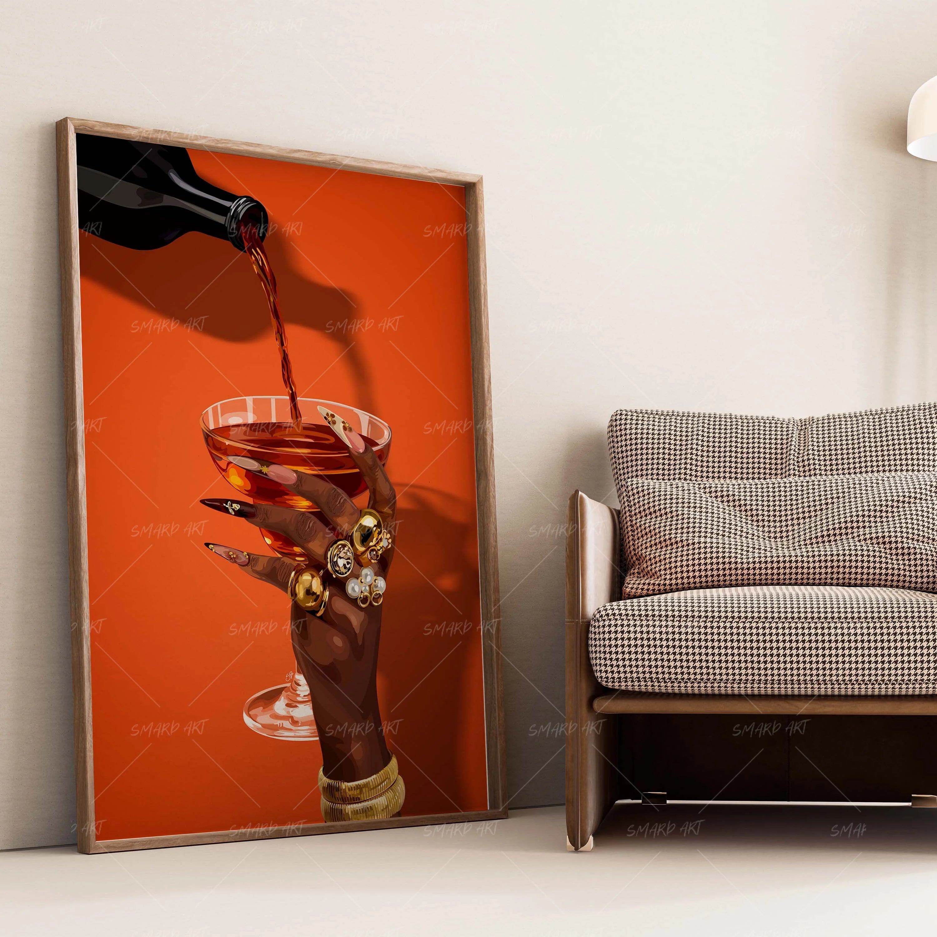 Let It Pour-wall art print featuring decorative artistic design suitable for living rooms, offices, and schools by SmardArt. Elevate your space with Black wall art that speaks to culture, identity, and creativity. At Smard, we celebrate artistry made with melanin, bringing powerful and inspiring designs to life.
