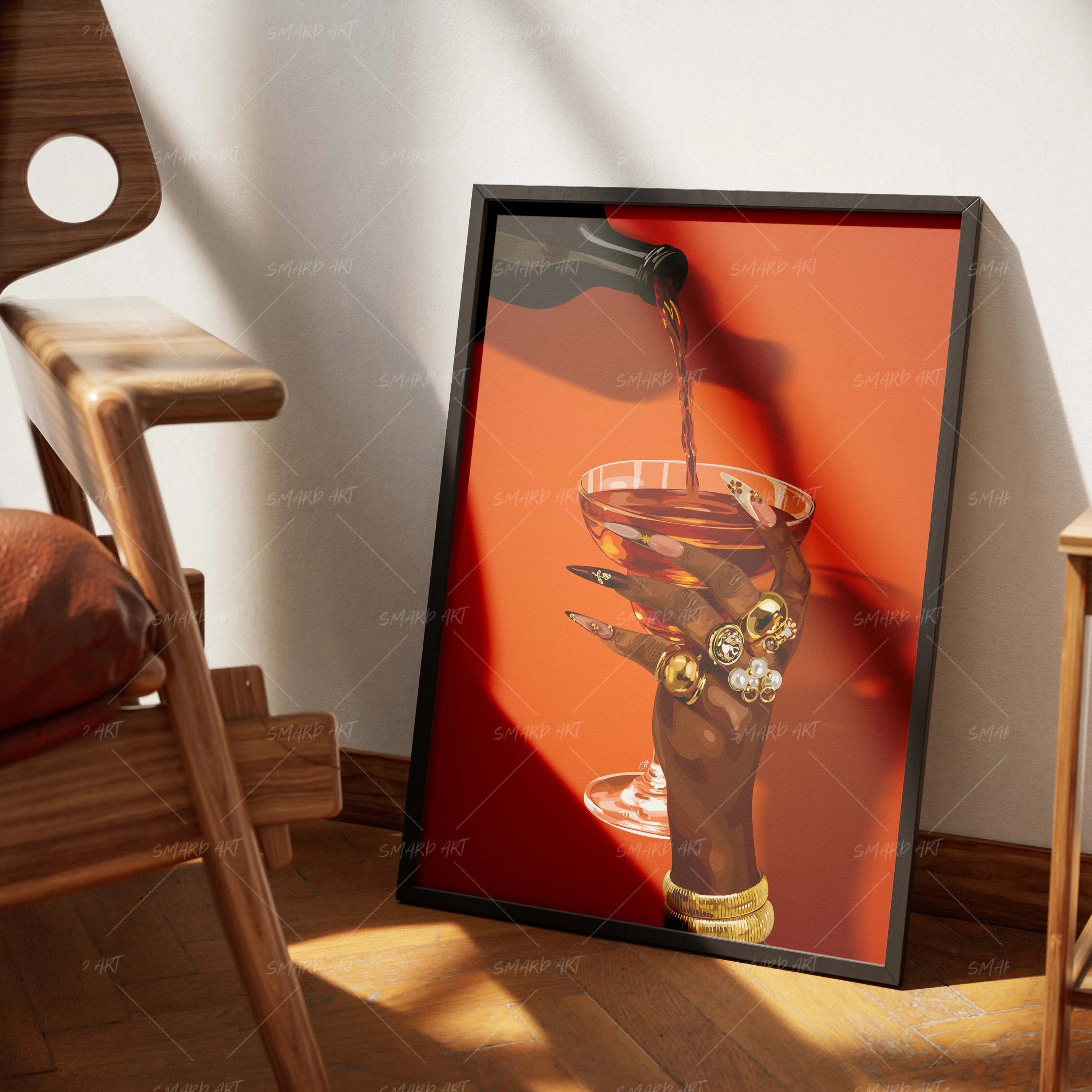 Let It Pour-wall art print featuring decorative artistic design suitable for living rooms, offices, and schools by SmardArt. Elevate your space with Black wall art that speaks to culture, identity, and creativity. At Smard, we celebrate artistry made with melanin, bringing powerful and inspiring designs to life.