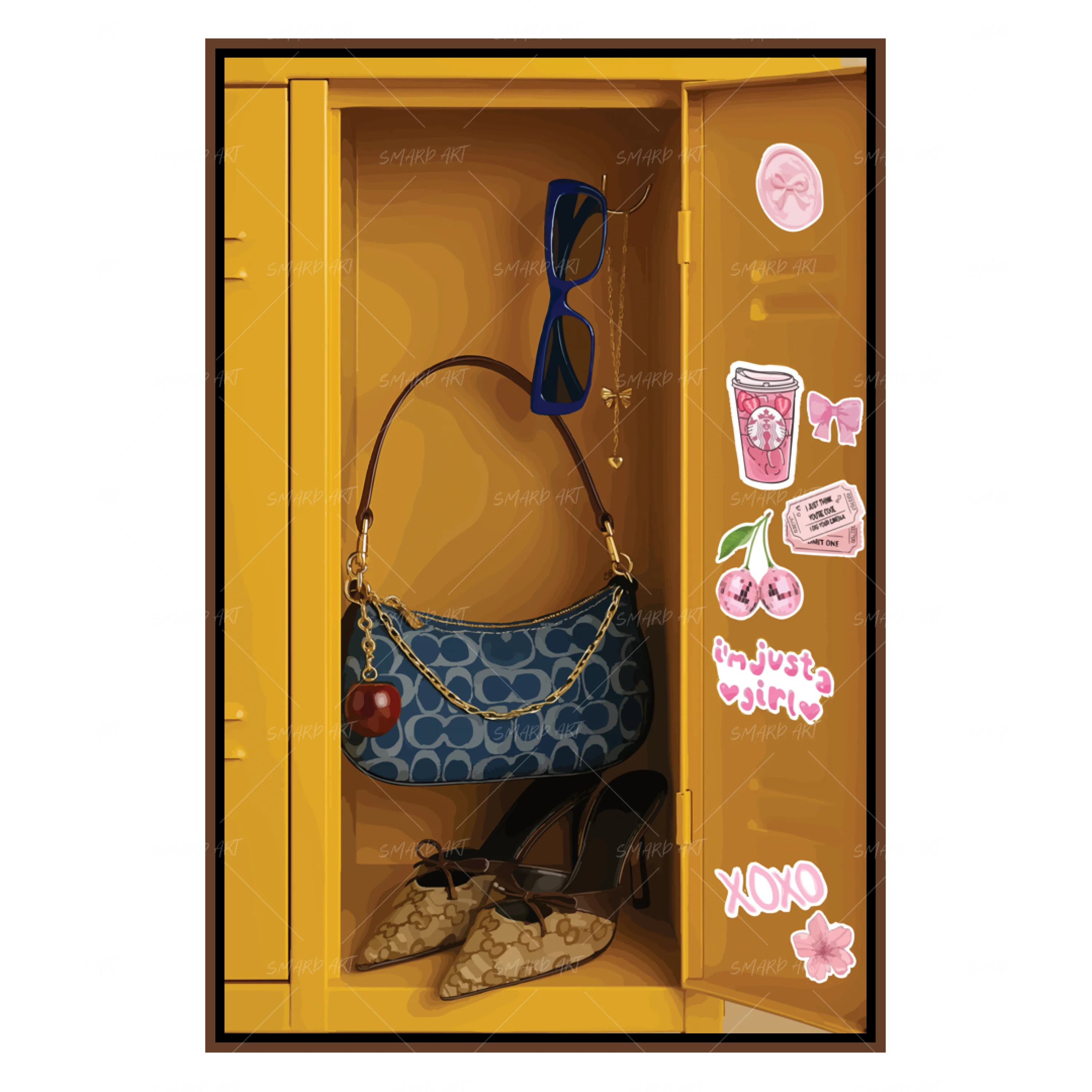 Locker Room Queen-wall art print featuring decorative artistic design suitable for living rooms, offices, and schools by SmardArt. Elevate your space with Black wall art that speaks to culture, identity, and creativity. At Smard, we celebrate artistry made with melanin, bringing powerful and inspiring designs to life.