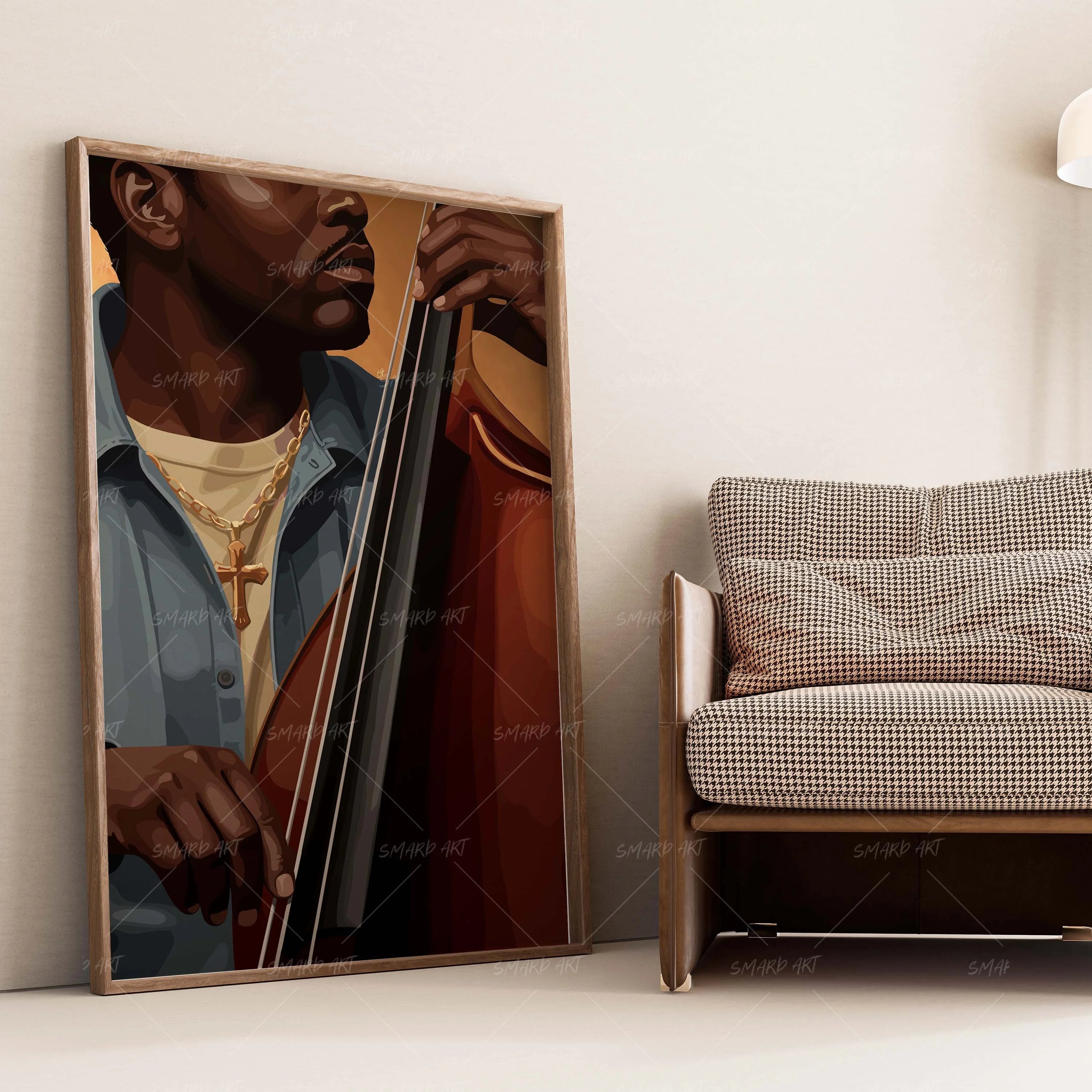 Low & True-wall art print featuring decorative artistic design suitable for living rooms, offices, and schools by SmardArt. Elevate your space with Black wall art that speaks to culture, identity, and creativity. At Smard, we celebrate artistry made with melanin, bringing powerful and inspiring designs to life.