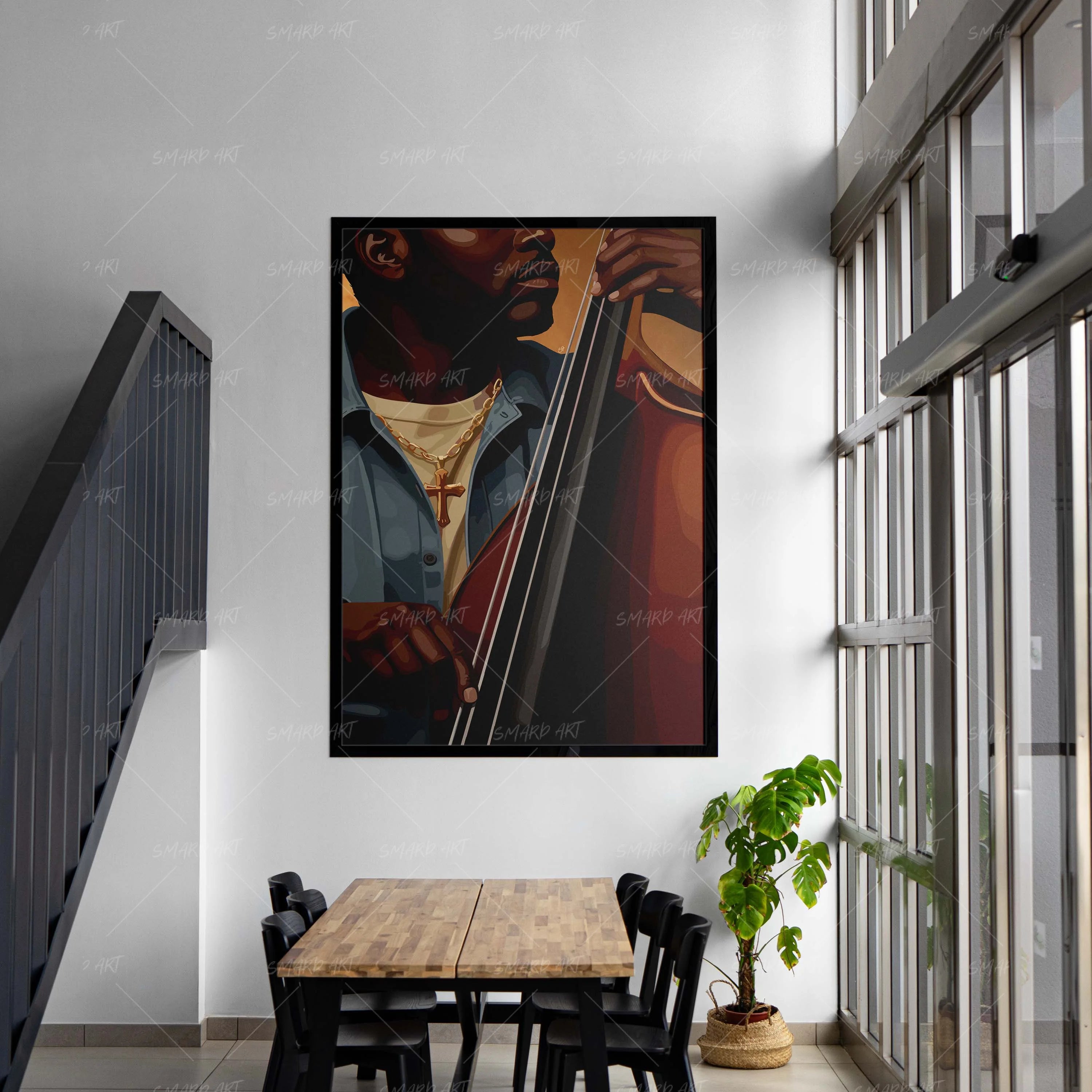Low & True-wall art print featuring decorative artistic design suitable for living rooms, offices, and schools by SmardArt. Elevate your space with Black wall art that speaks to culture, identity, and creativity. At Smard, we celebrate artistry made with melanin, bringing powerful and inspiring designs to life.