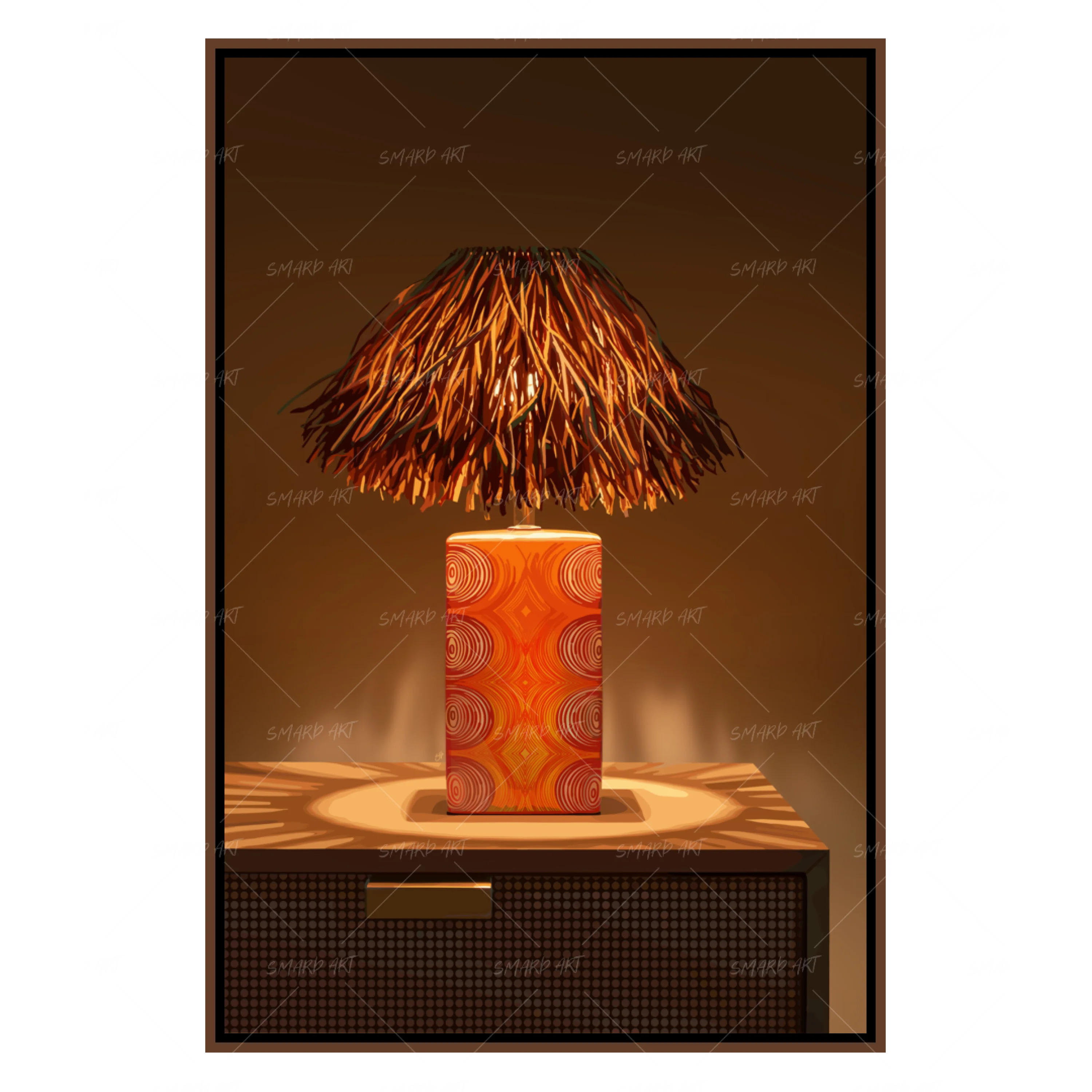 Luminafrica-wall art print featuring decorative artistic design suitable for living rooms, offices, and schools by SmardArt. Elevate your space with Black wall art that speaks to culture, identity, and creativity. At Smard, we celebrate artistry made with melanin, bringing powerful and inspiring designs to life.