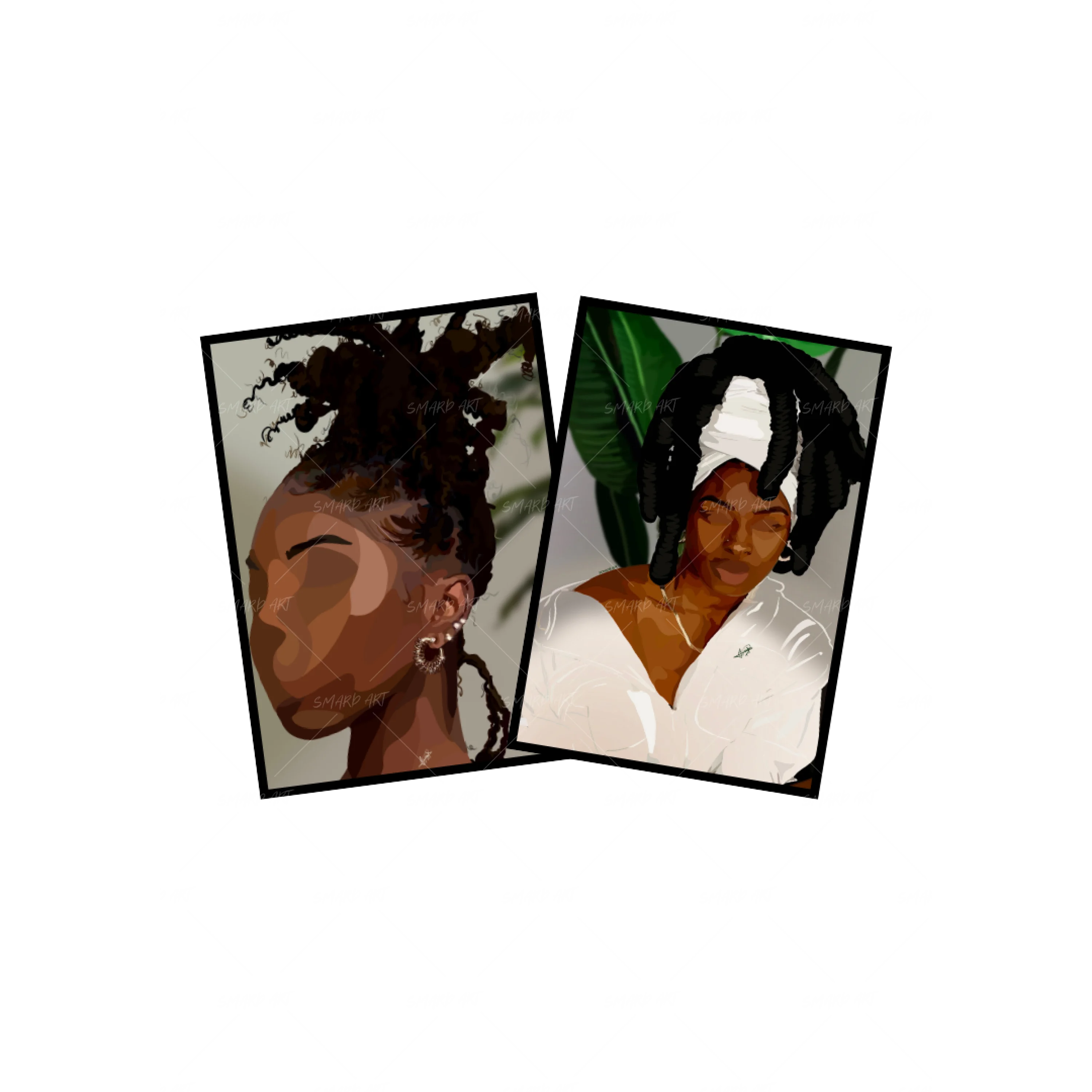 Art Print Bundle : Locs Bae + Plant Mom IV