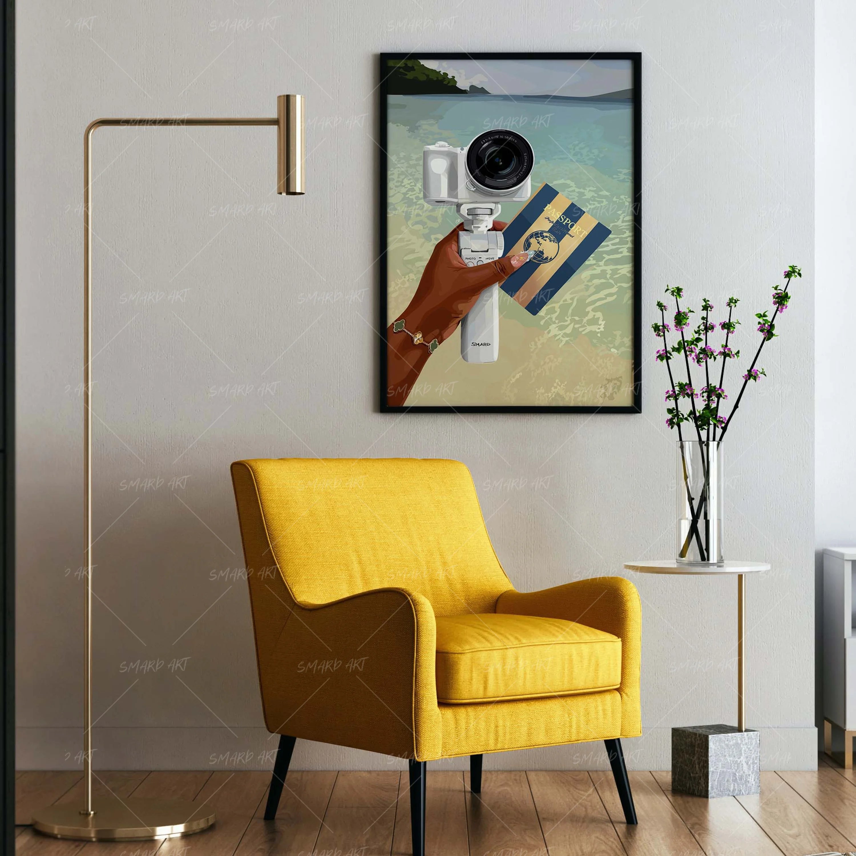 Memories Loading-wall art print featuring decorative artistic design suitable for living rooms, offices, and schools by SmardArt. Elevate your space with Black wall art that speaks to culture, identity, and creativity. At Smard, we celebrate artistry made with melanin, bringing powerful and inspiring designs to life.