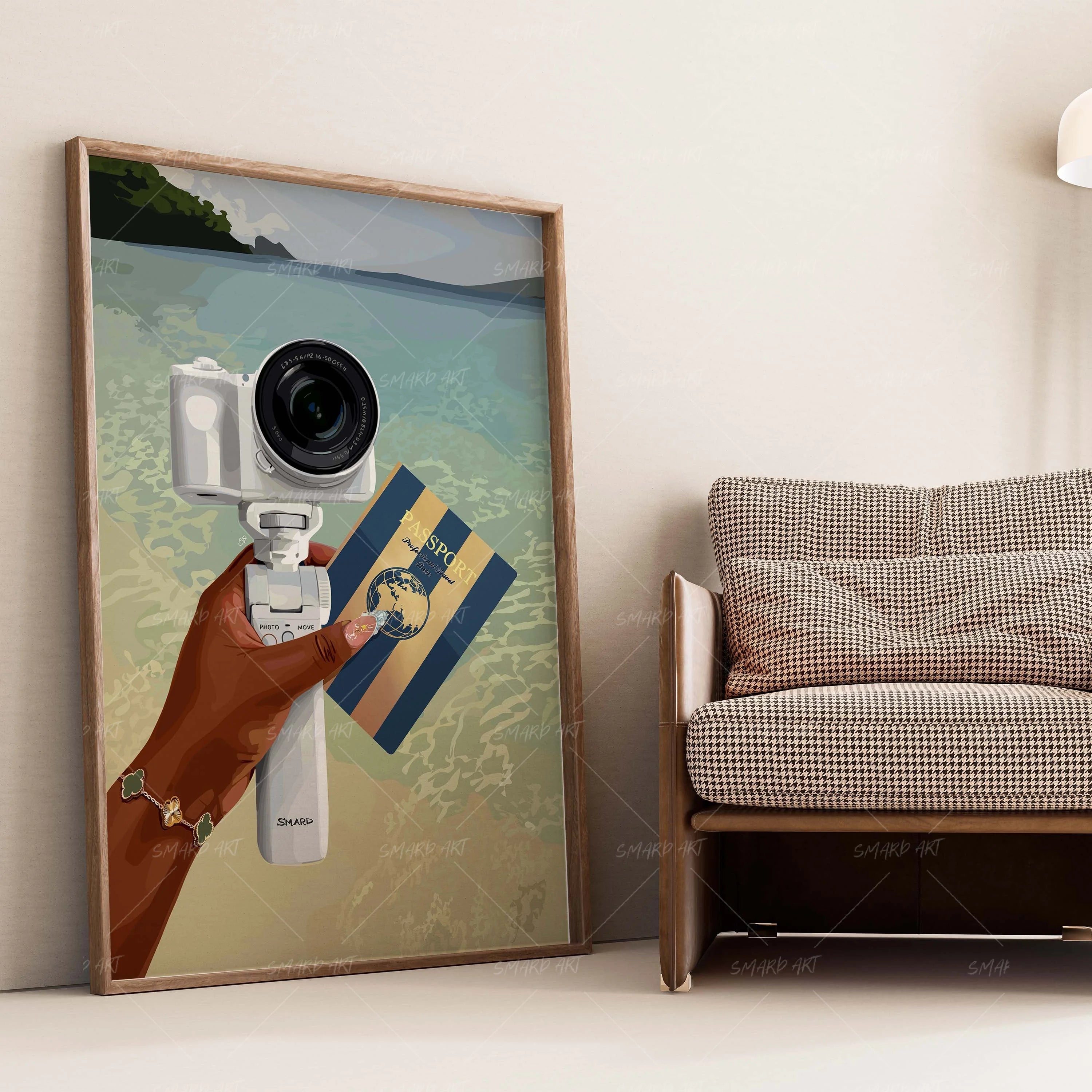 Memories Loading-wall art print featuring decorative artistic design suitable for living rooms, offices, and schools by SmardArt. Elevate your space with Black wall art that speaks to culture, identity, and creativity. At Smard, we celebrate artistry made with melanin, bringing powerful and inspiring designs to life.