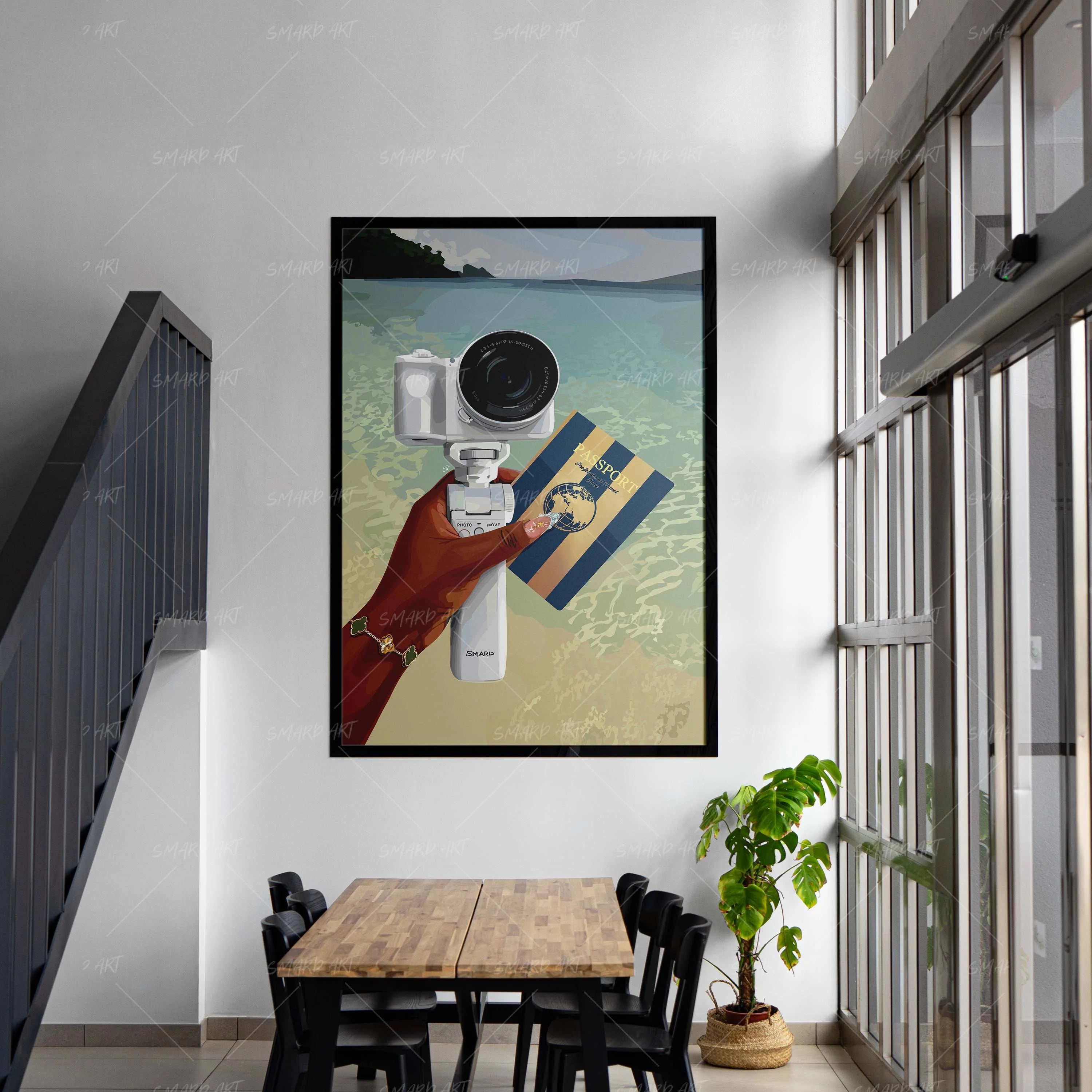 Memories Loading-wall art print featuring decorative artistic design suitable for living rooms, offices, and schools by SmardArt. Elevate your space with Black wall art that speaks to culture, identity, and creativity. At Smard, we celebrate artistry made with melanin, bringing powerful and inspiring designs to life.