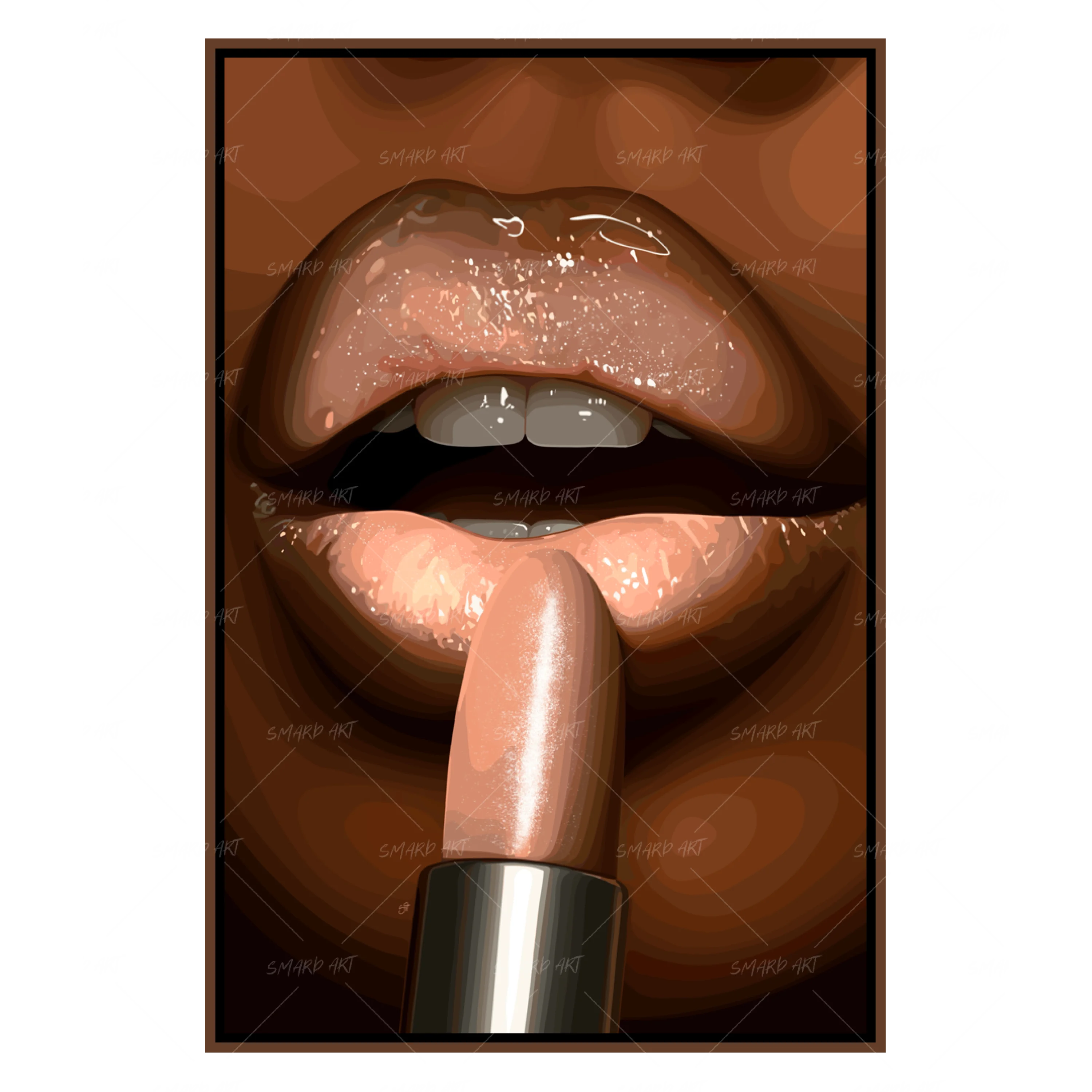 Midnight Drip-wall art print featuring decorative artistic design suitable for living rooms, offices, and schools by SmardArt. Elevate your space with Black wall art that speaks to culture, identity, and creativity. At Smard, we celebrate artistry made with melanin, bringing powerful and inspiring designs to life.