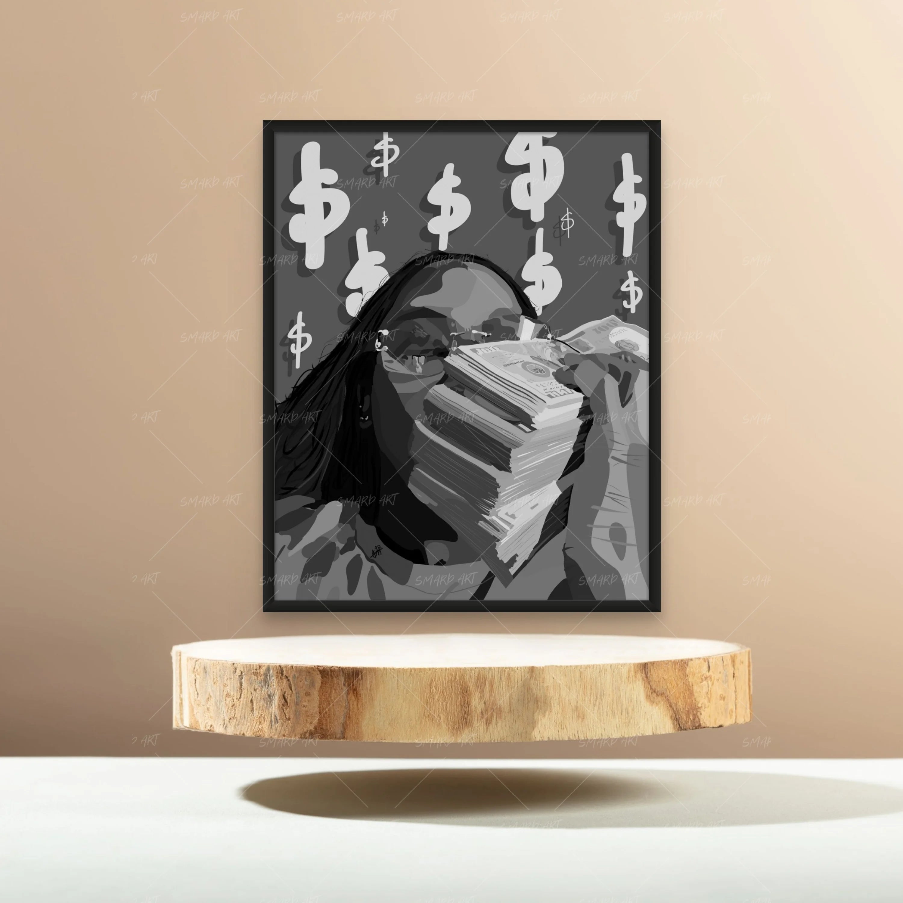 "Me, Myself And All My Money" B&W-Smard