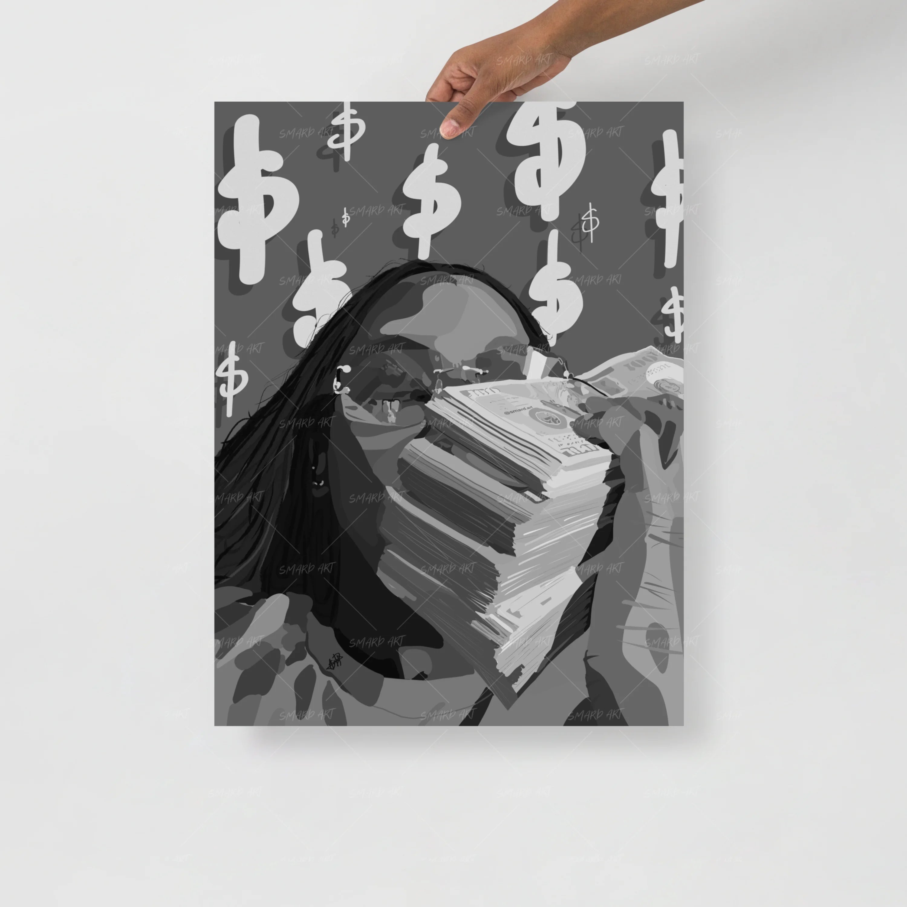 "Me, Myself And All My Money" B&W-Smard