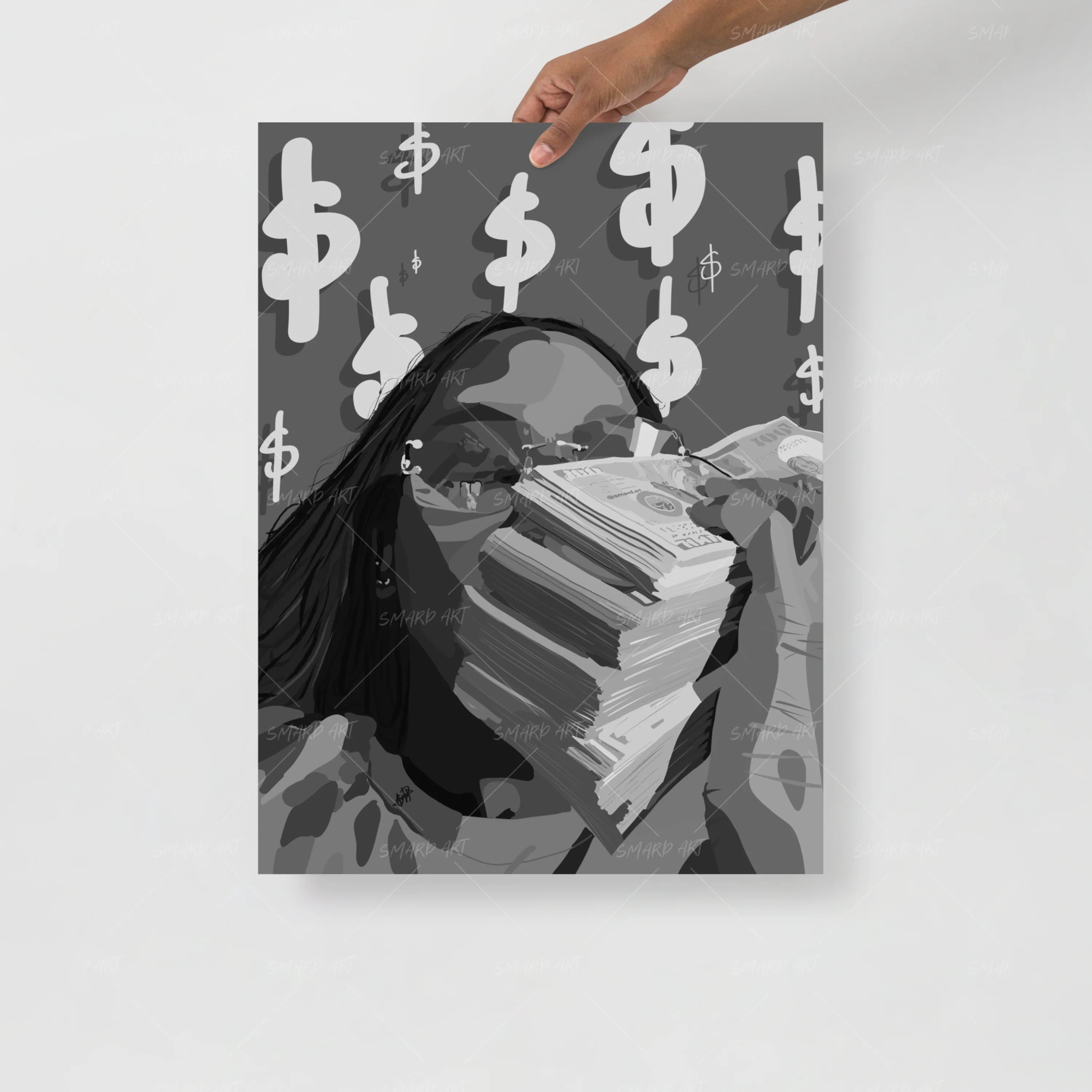"Me, Myself And All My Money" B&W-Smard