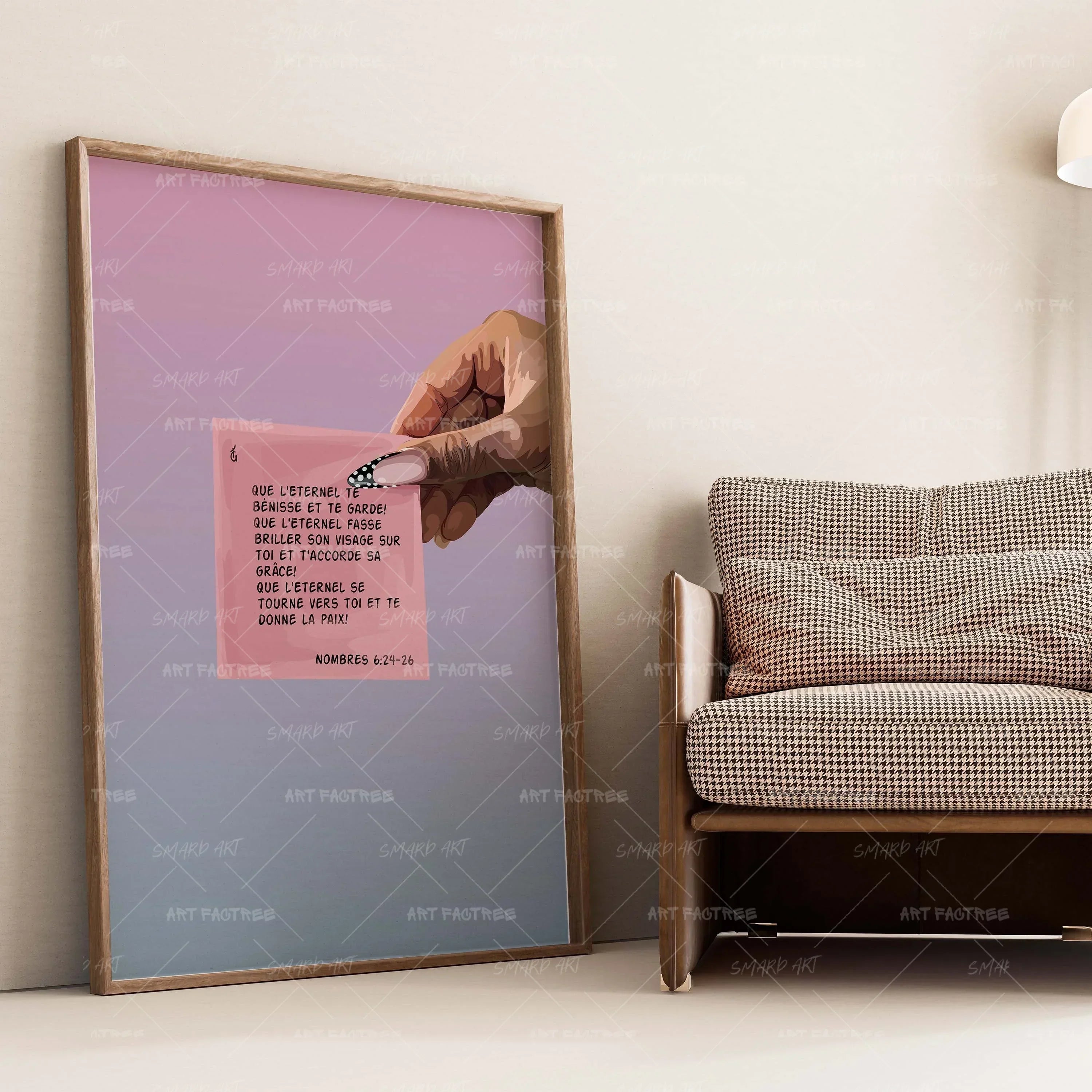 Nombres 6:24-26-wall art print featuring decorative artistic design suitable for living rooms, offices, and schools by SmardArt. Elevate your space with Black wall art that speaks to culture, identity, and creativity. At Smard, we celebrate artistry made with melanin, bringing powerful and inspiring designs to life.