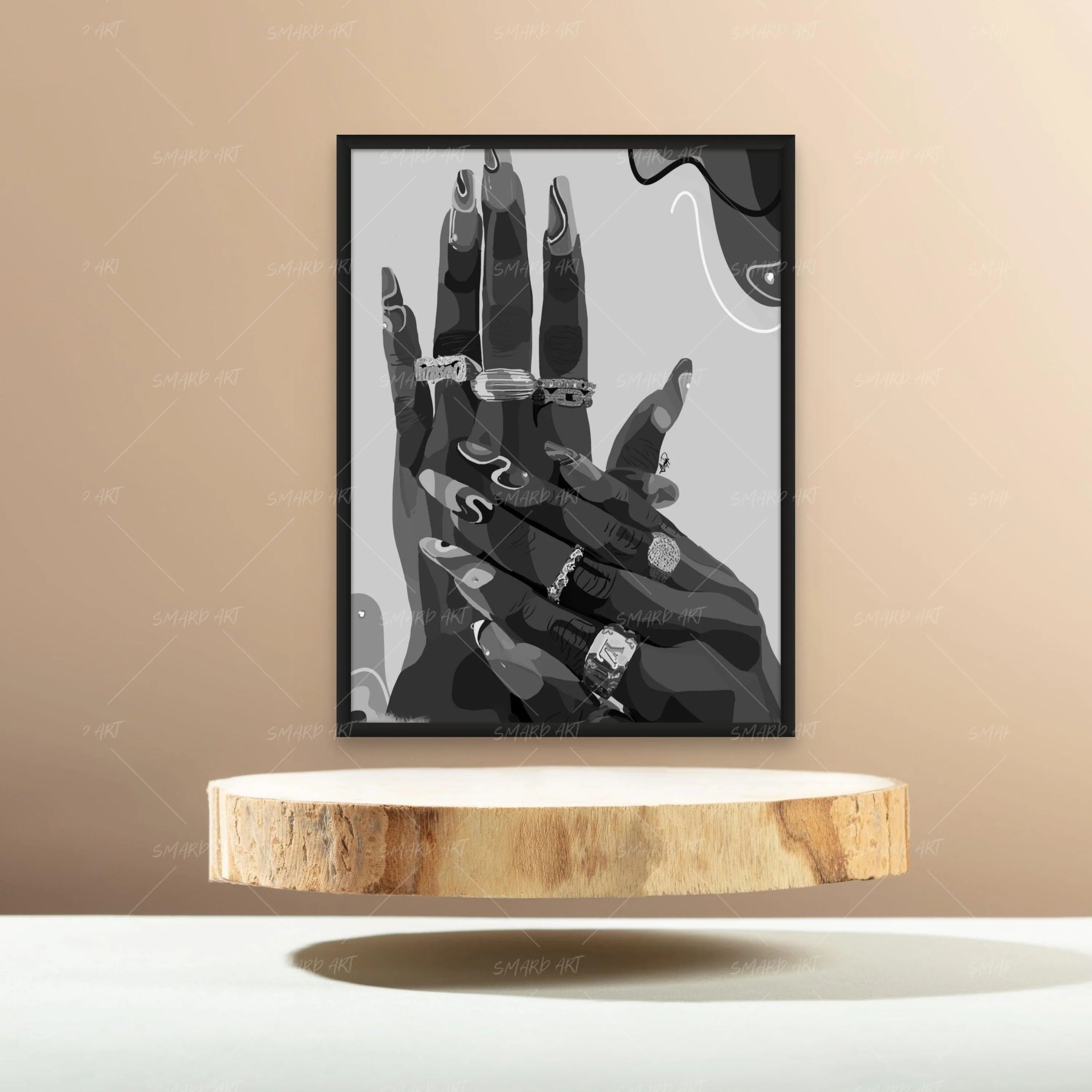 Nails Done II B&W-Smard