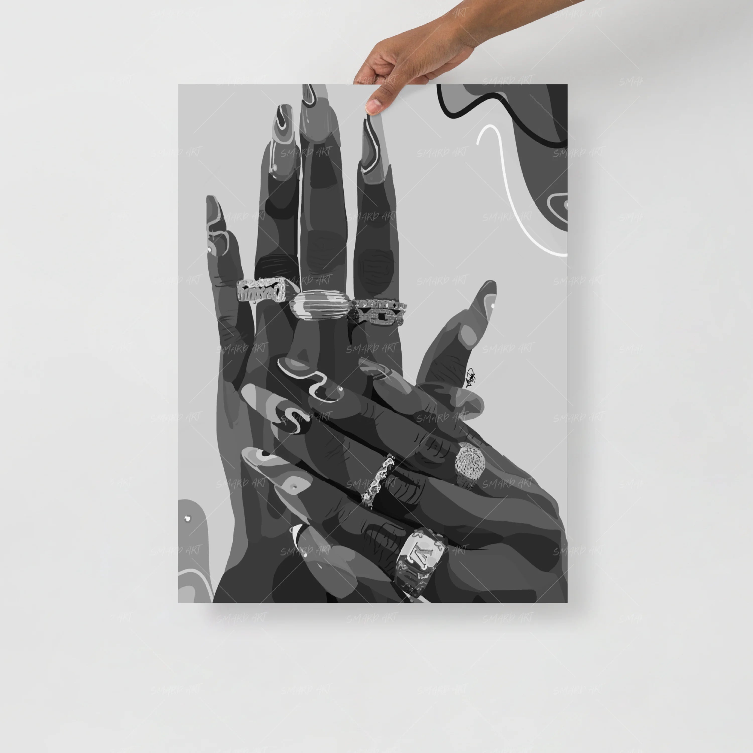 Nails Done II B&W-Smard