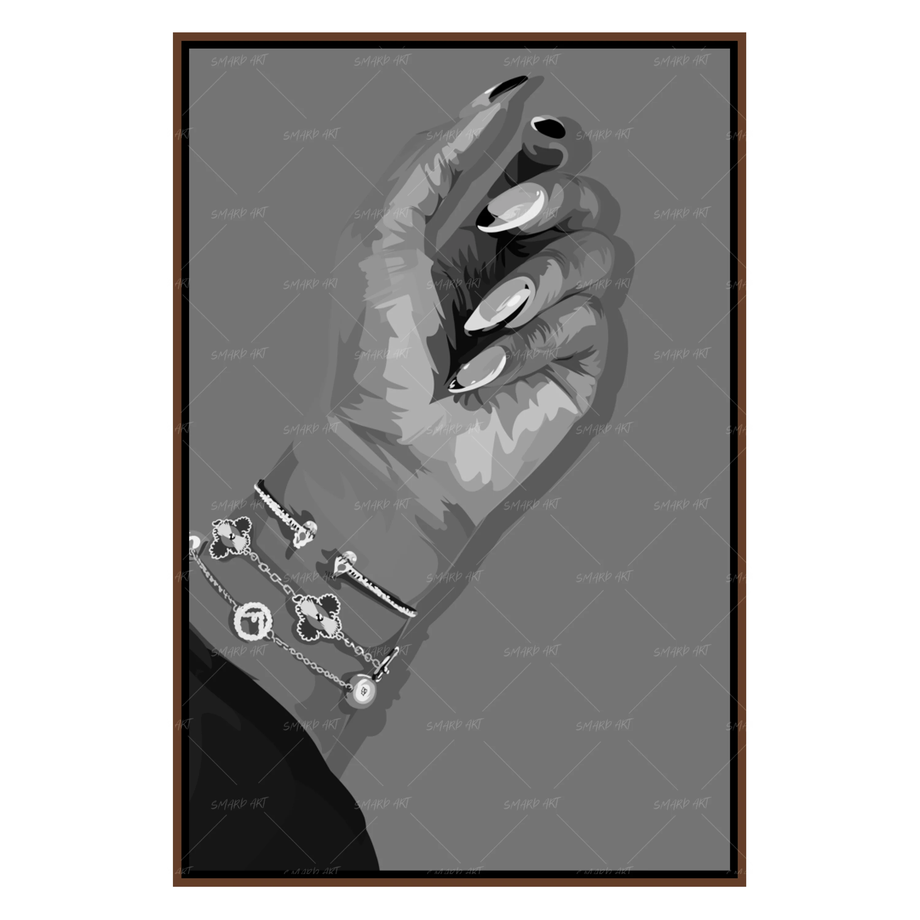 Nails Done III B&W-Smard