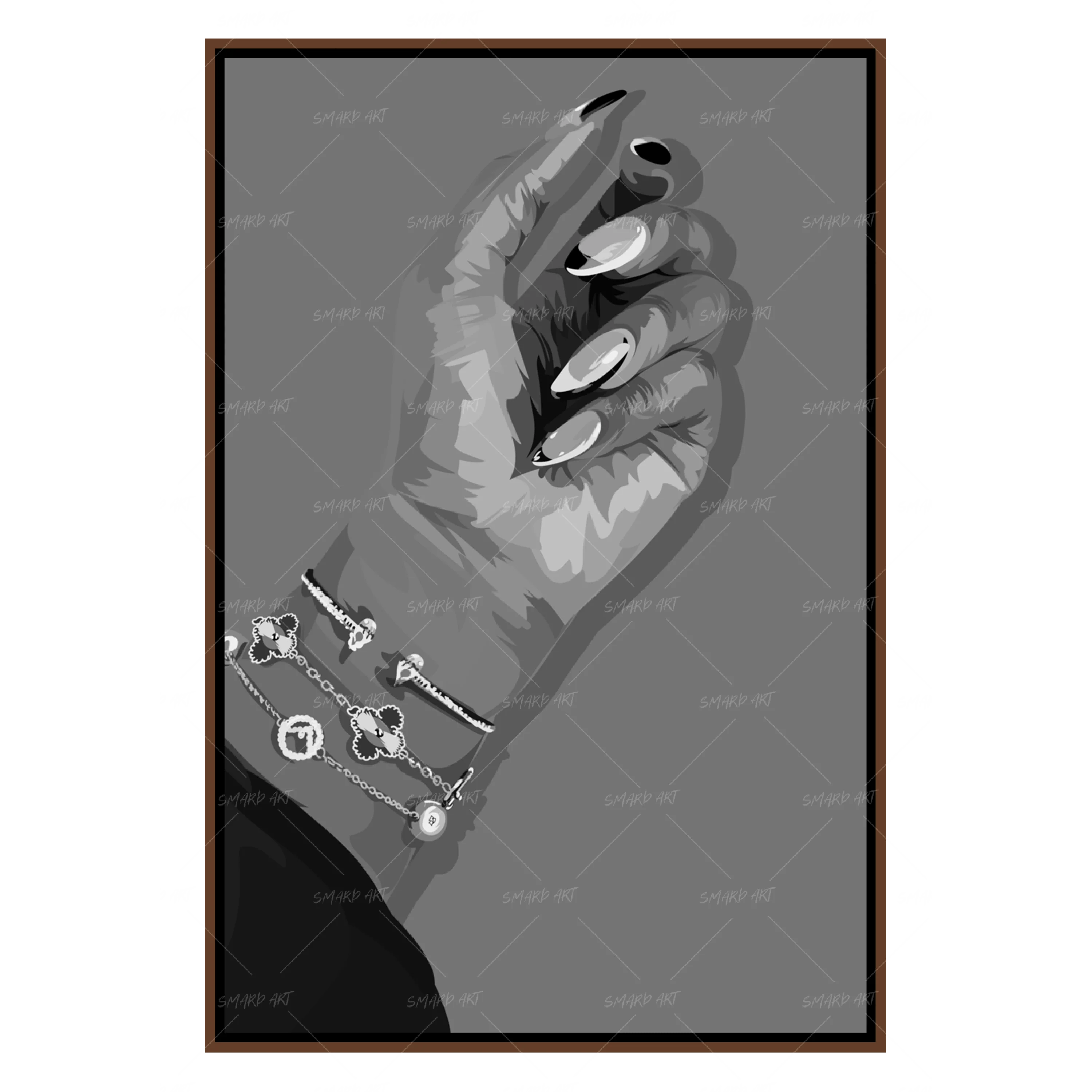 Nails Done III B&W-Smard