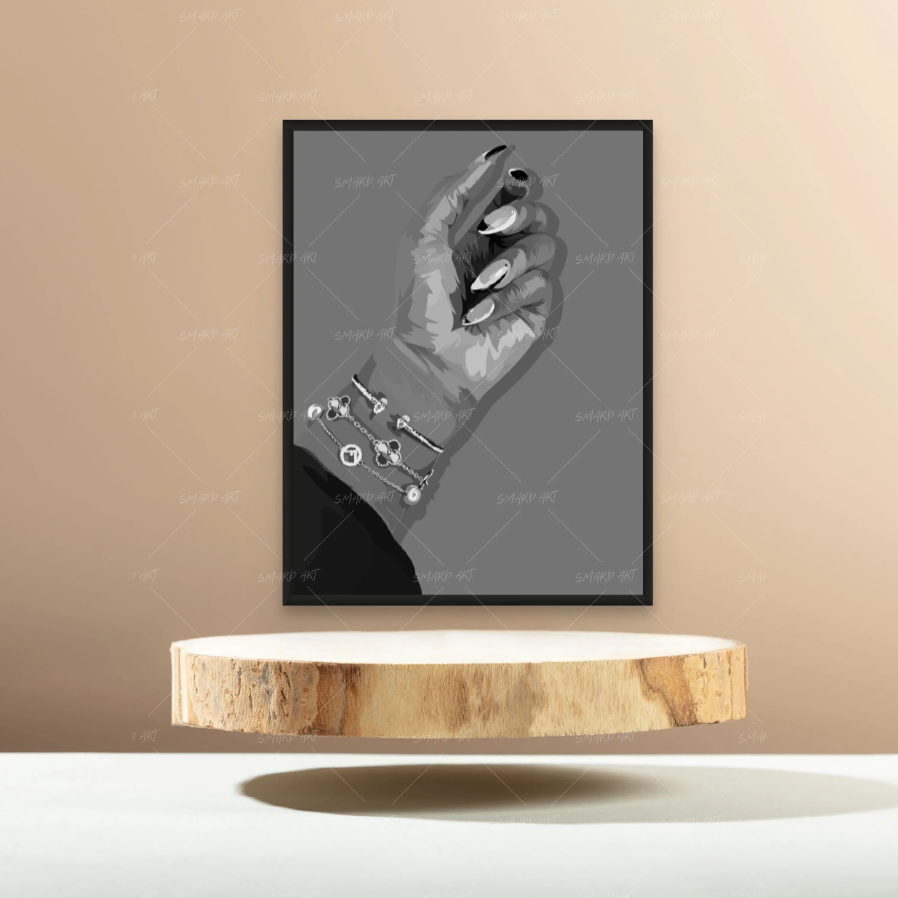 Nails Done III B&W-Smard