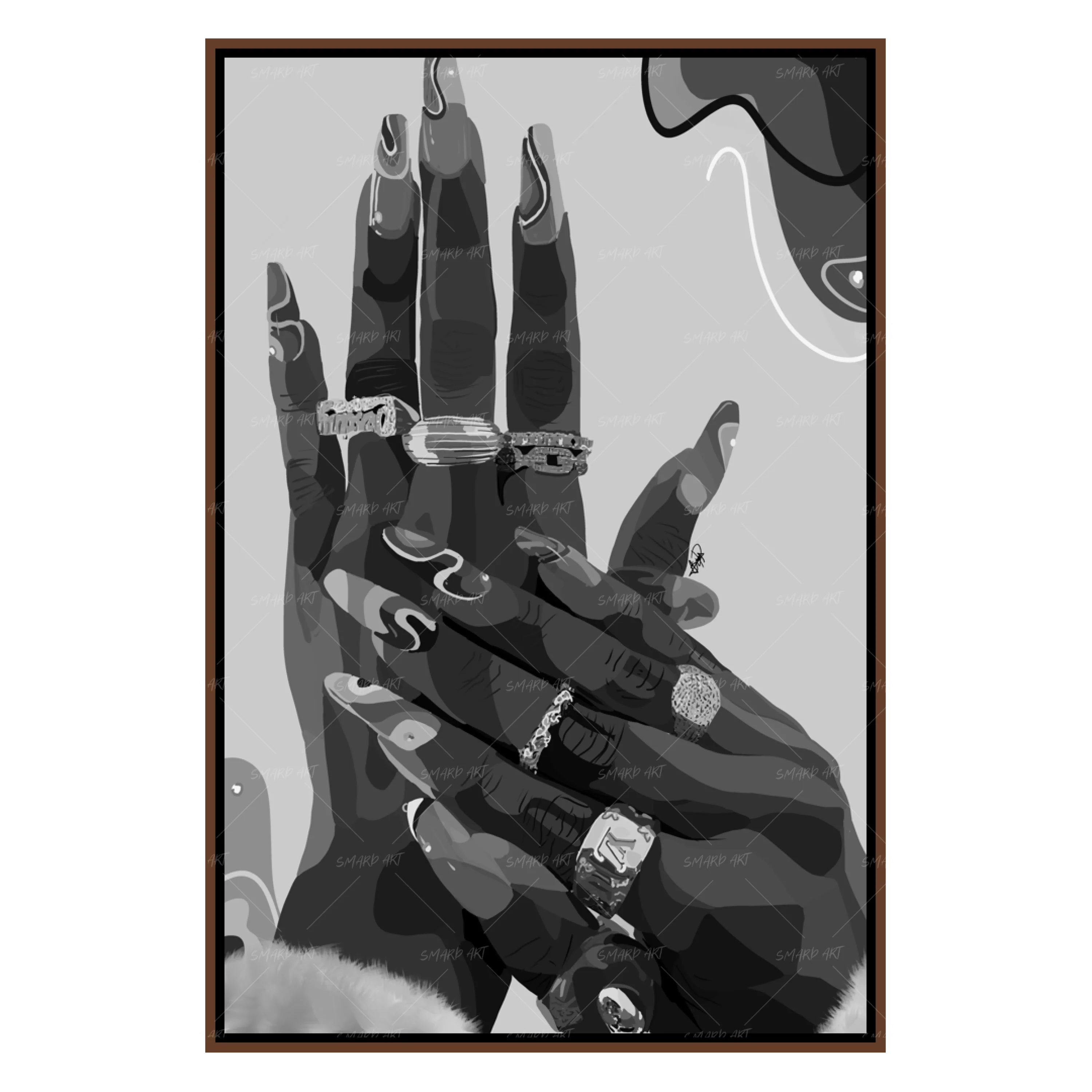 Nails Done II B&W-Smard